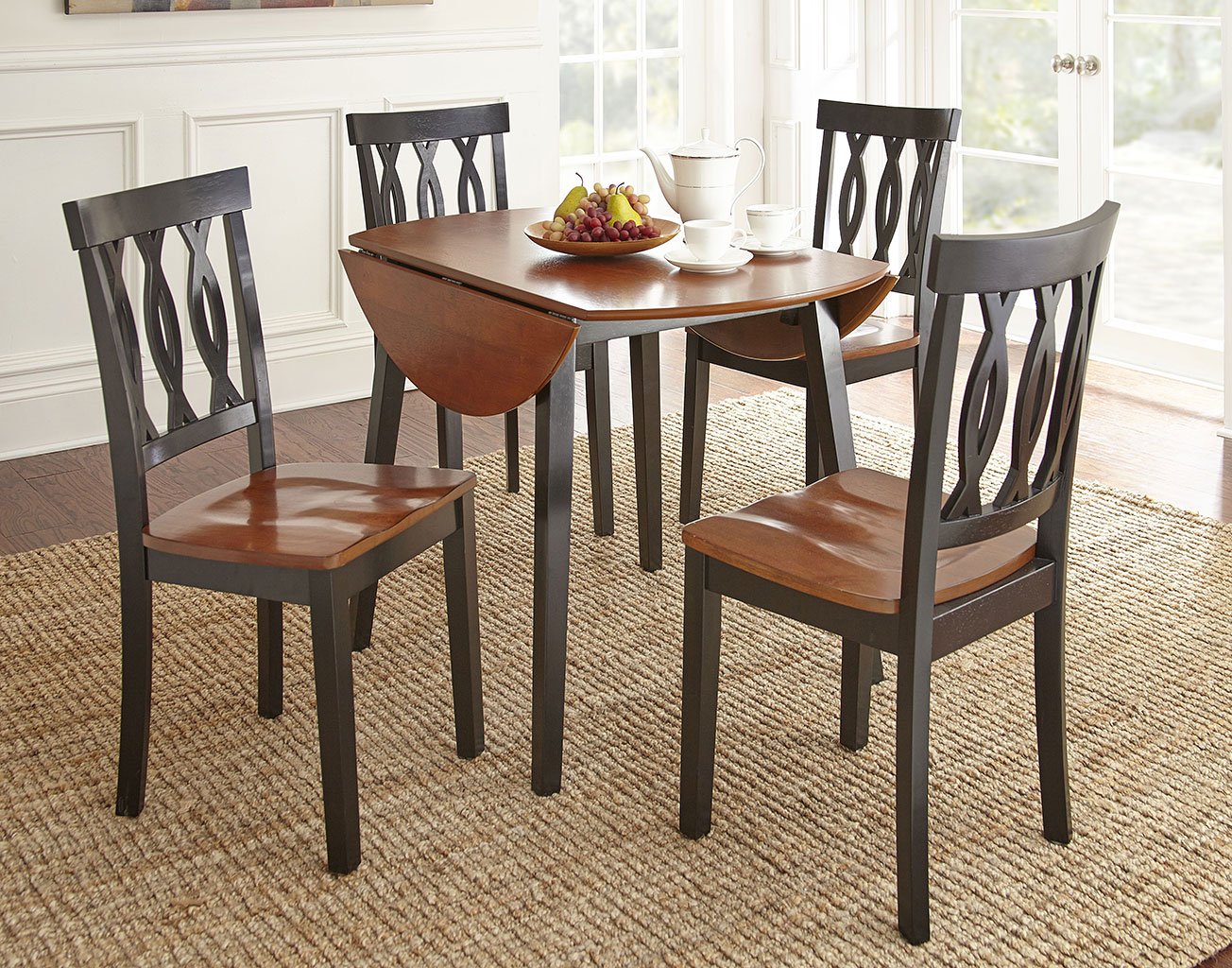 Ann Creek Drop Leaf Round Dining Set 1stopbedrooms