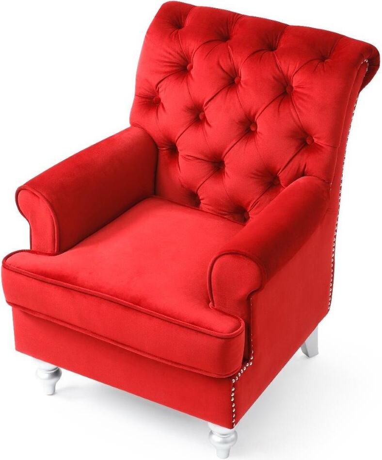 Anna Red Accent Chair G0811-C - 1StopBedrooms.