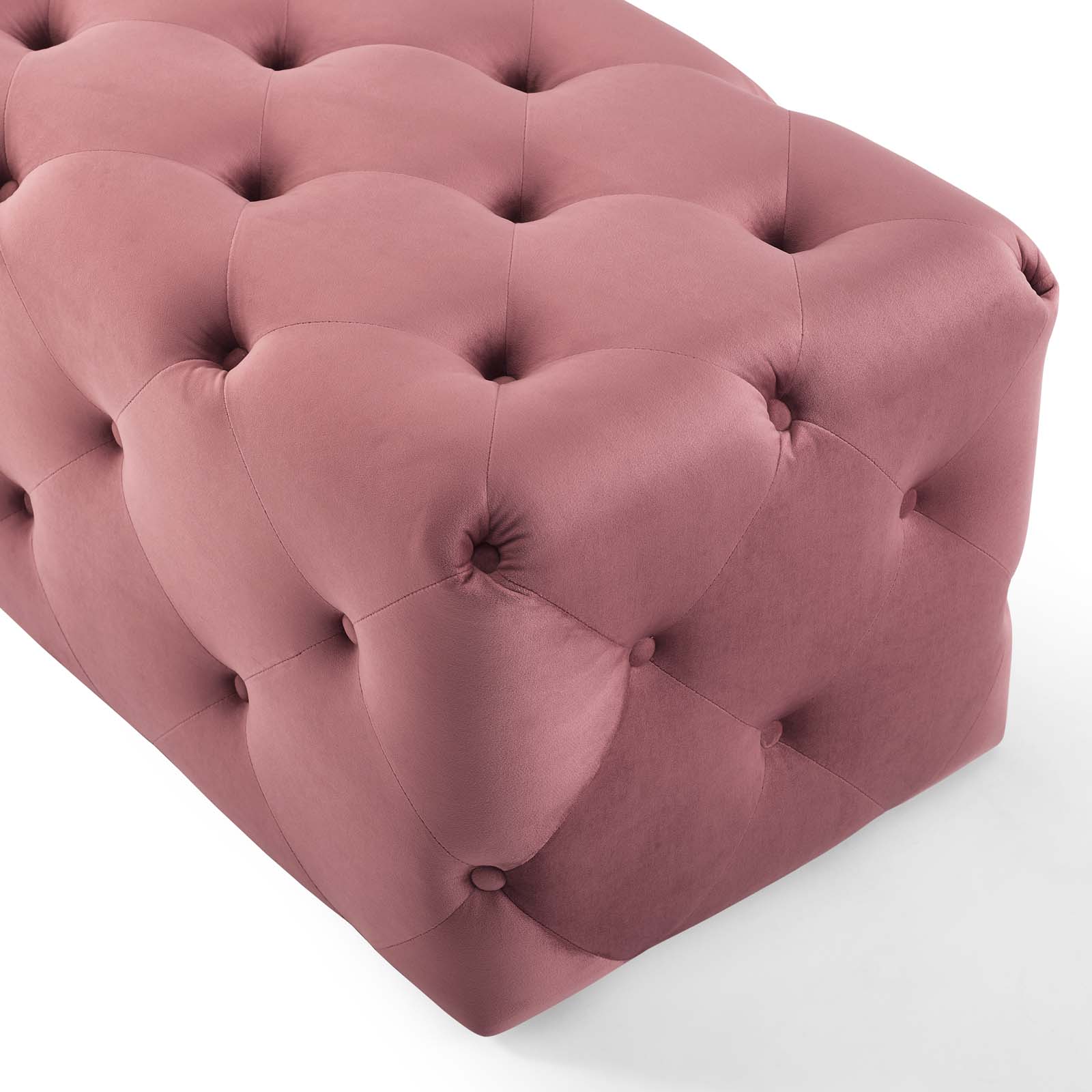 Anthem Dusty Rose 60 Inch Tufted Button Entryway Performance