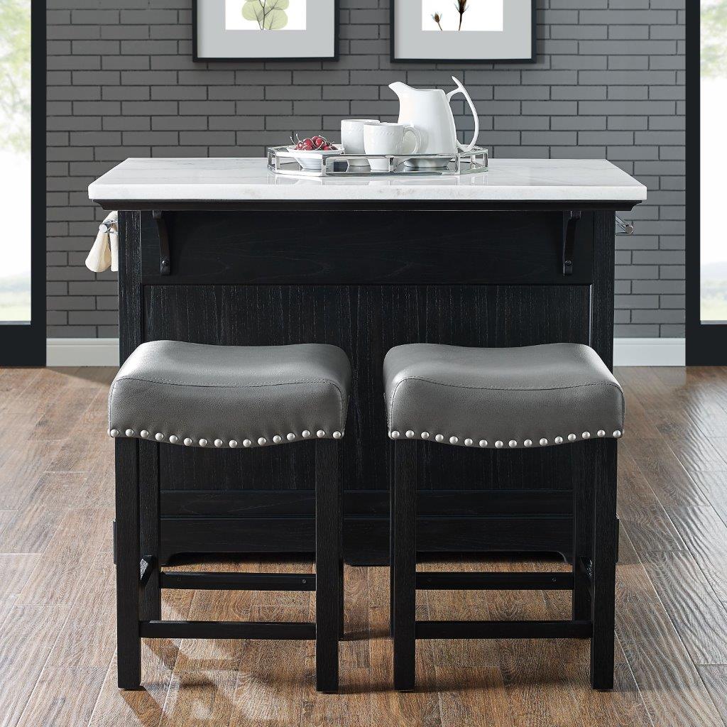 Aspen Kitchen Island 3Pc Set - 1StopBedrooms.