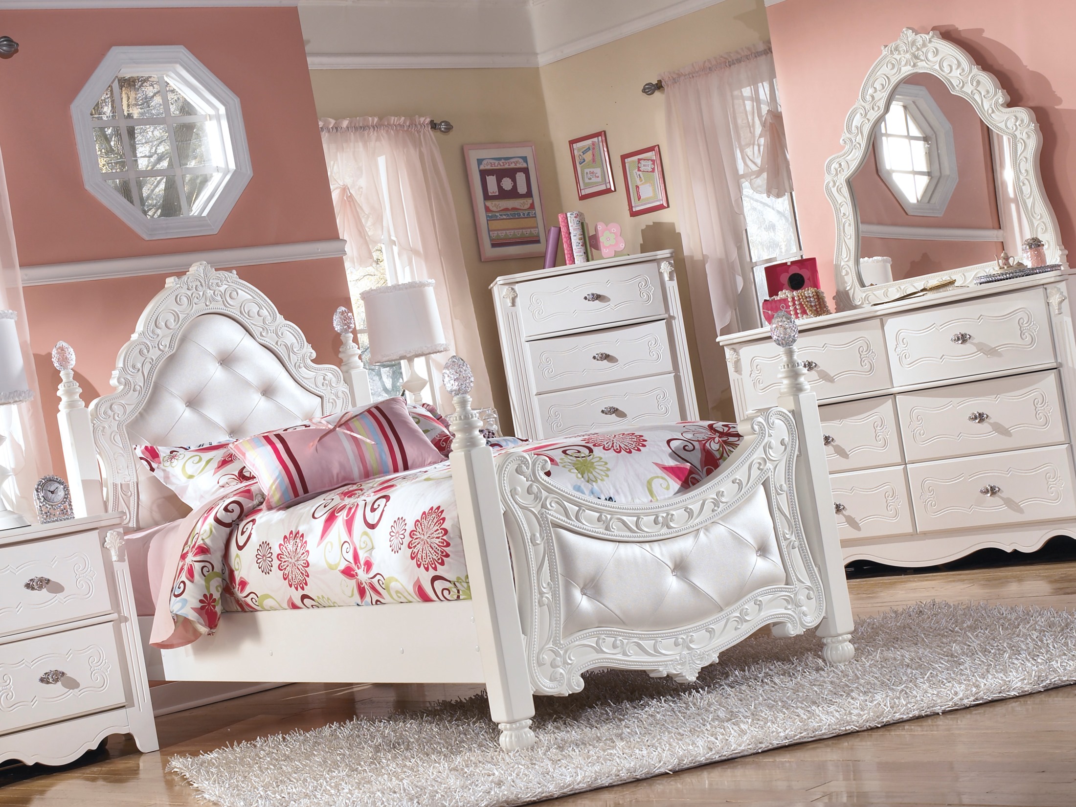 Exquisite Full Poster Bed With UnderBed Storage ...