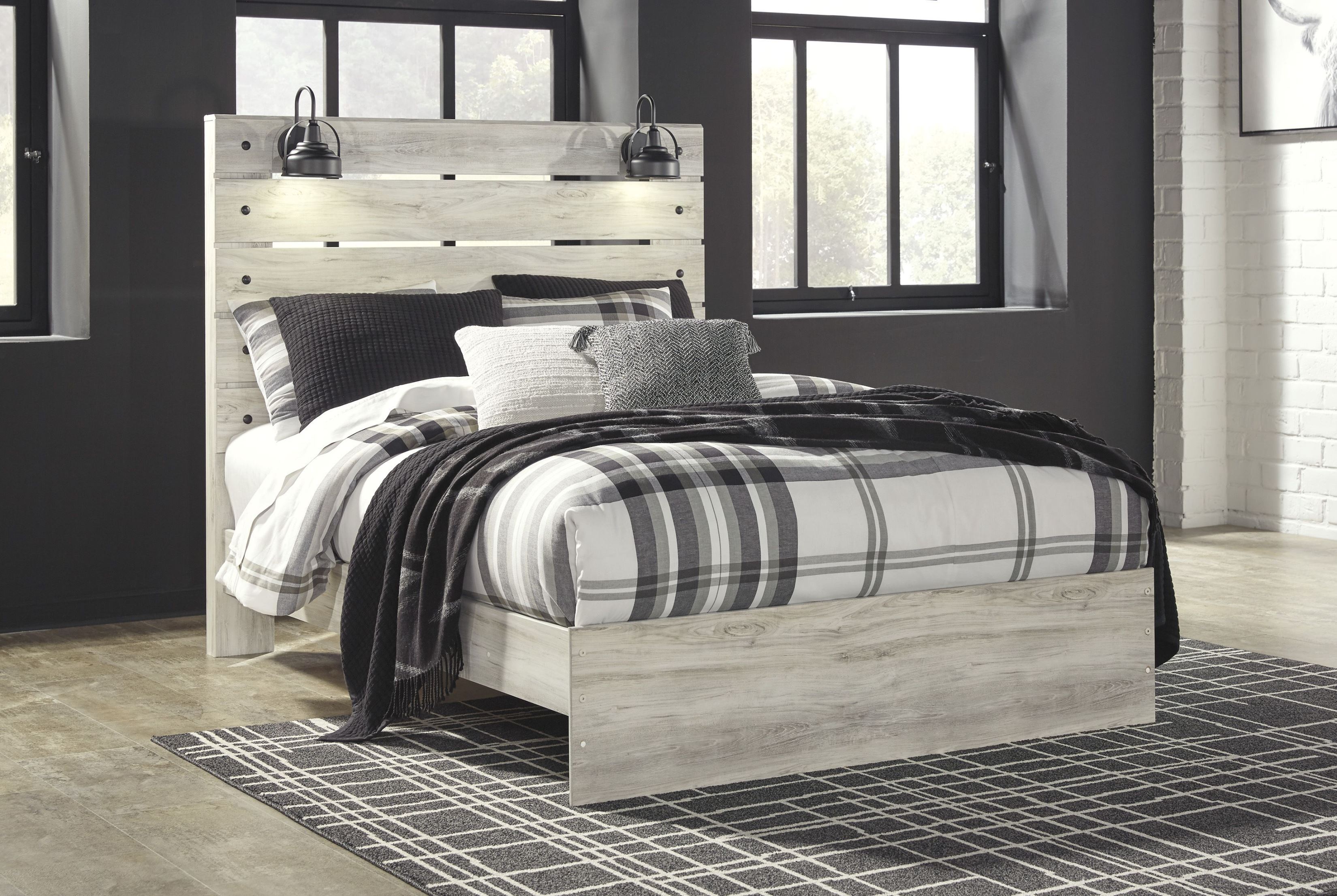 Cambeck Whitewash Panel Bedroom Set