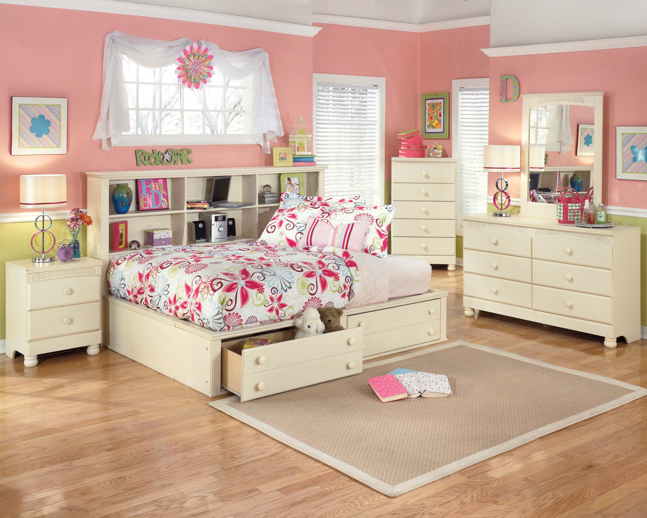 Cottage Retreat Twin Bedside Storage Bed 1stopbedrooms