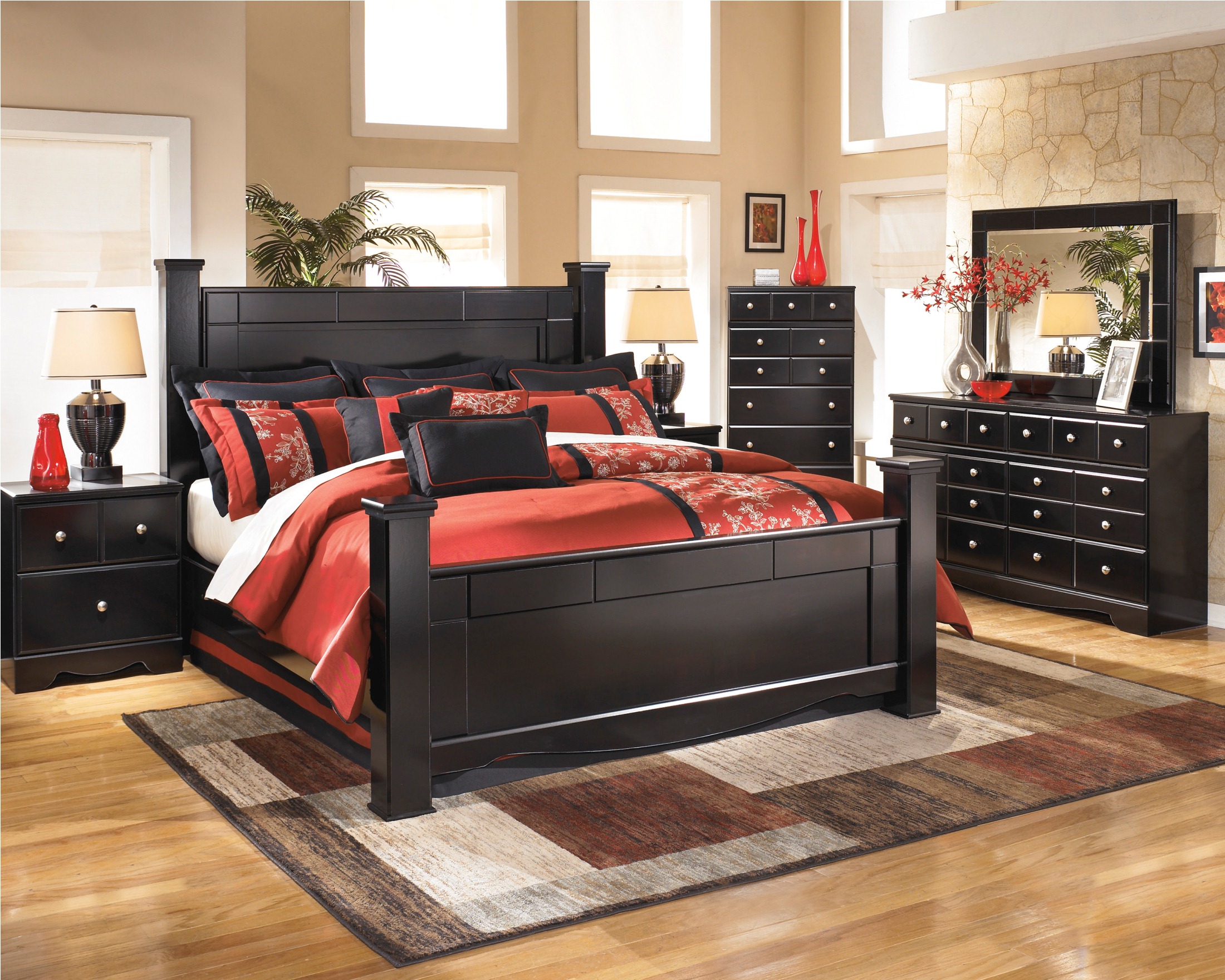 Signature Design By Ashley Shay Poster Bedroom Set Collection Shay Poster Bedroom Set A Gallery 1