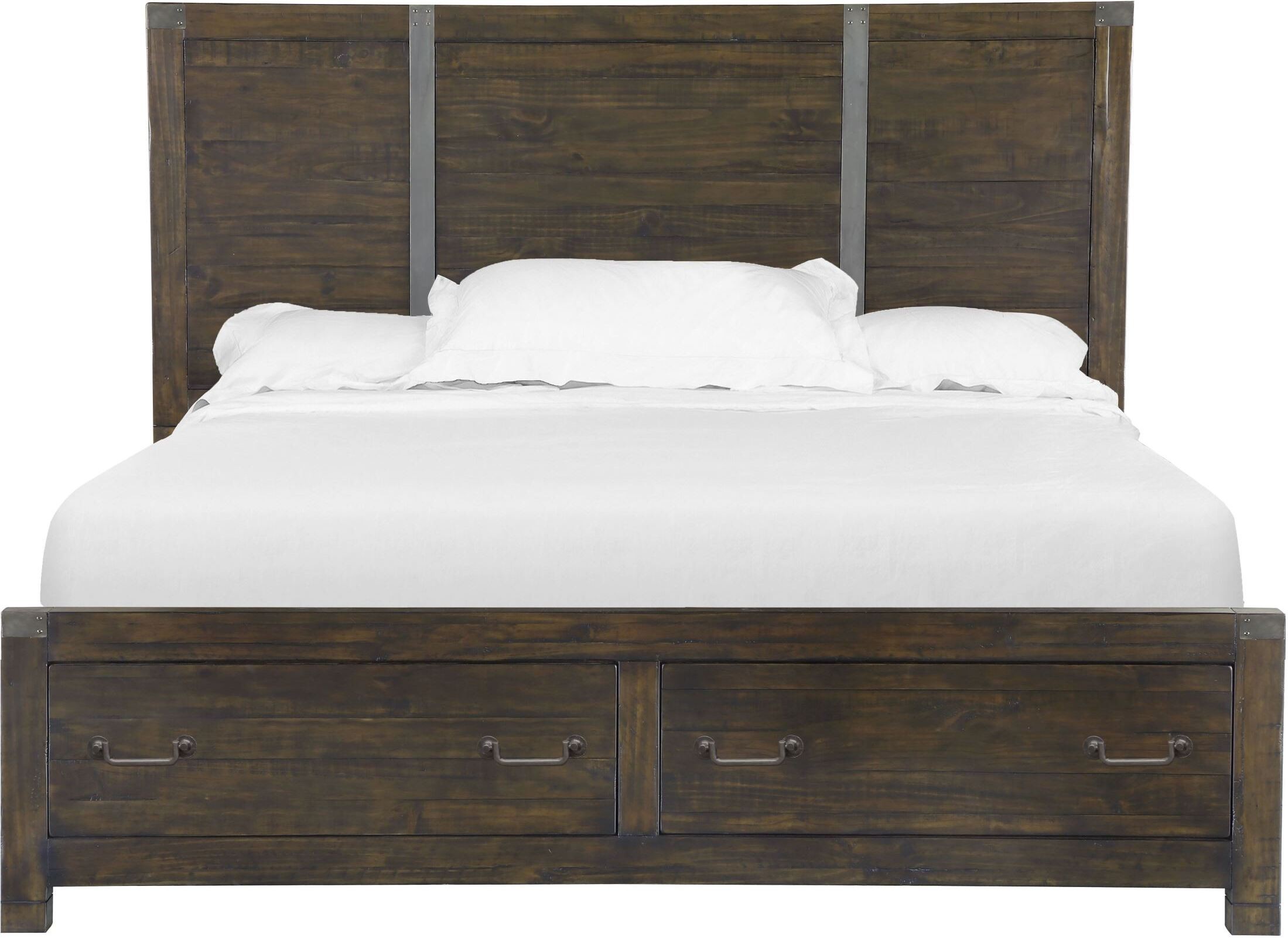 Pine Hill Rustic Cal King Panel, Rancho King Bed Pine