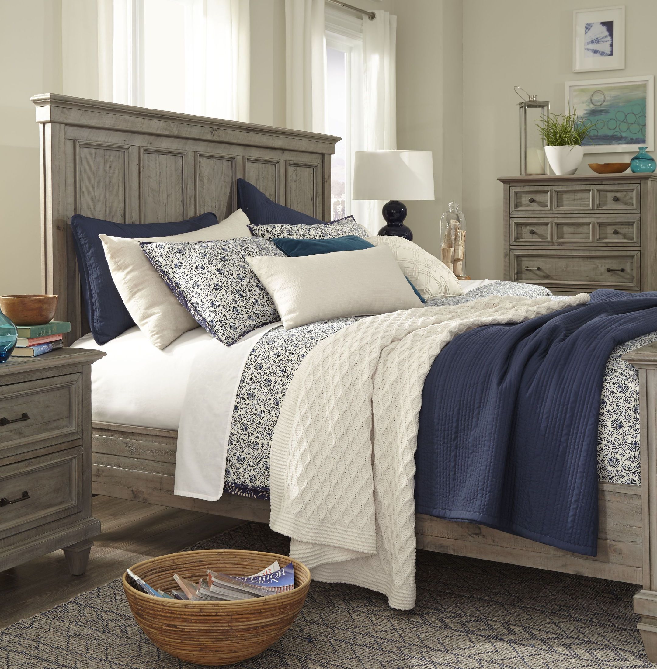 Lancaster Dovetail Grey Panel Bedroom Set 1StopBedrooms.