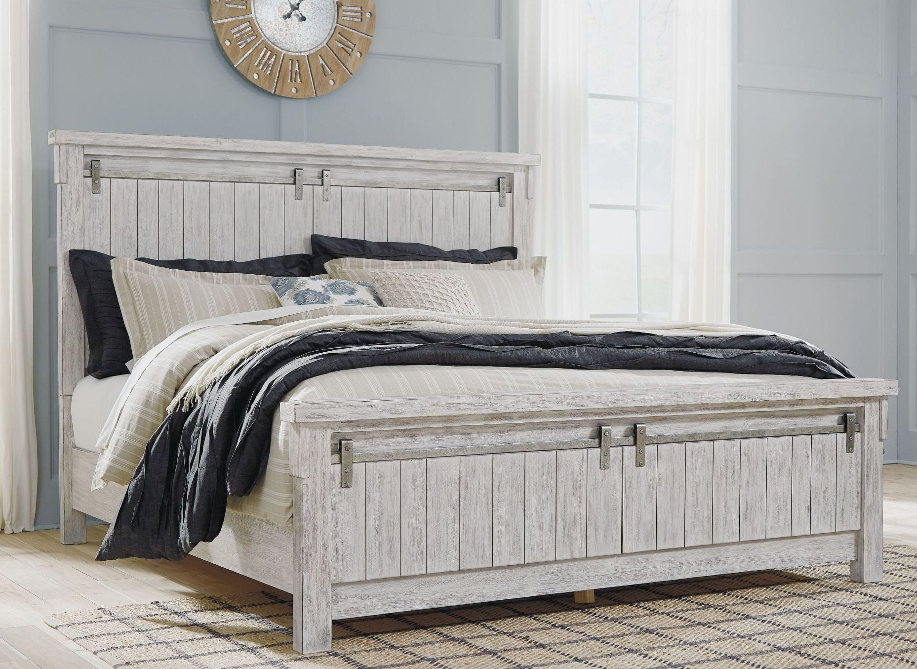 Brashland White Panel Bedroom Set - 1StopBedrooms.