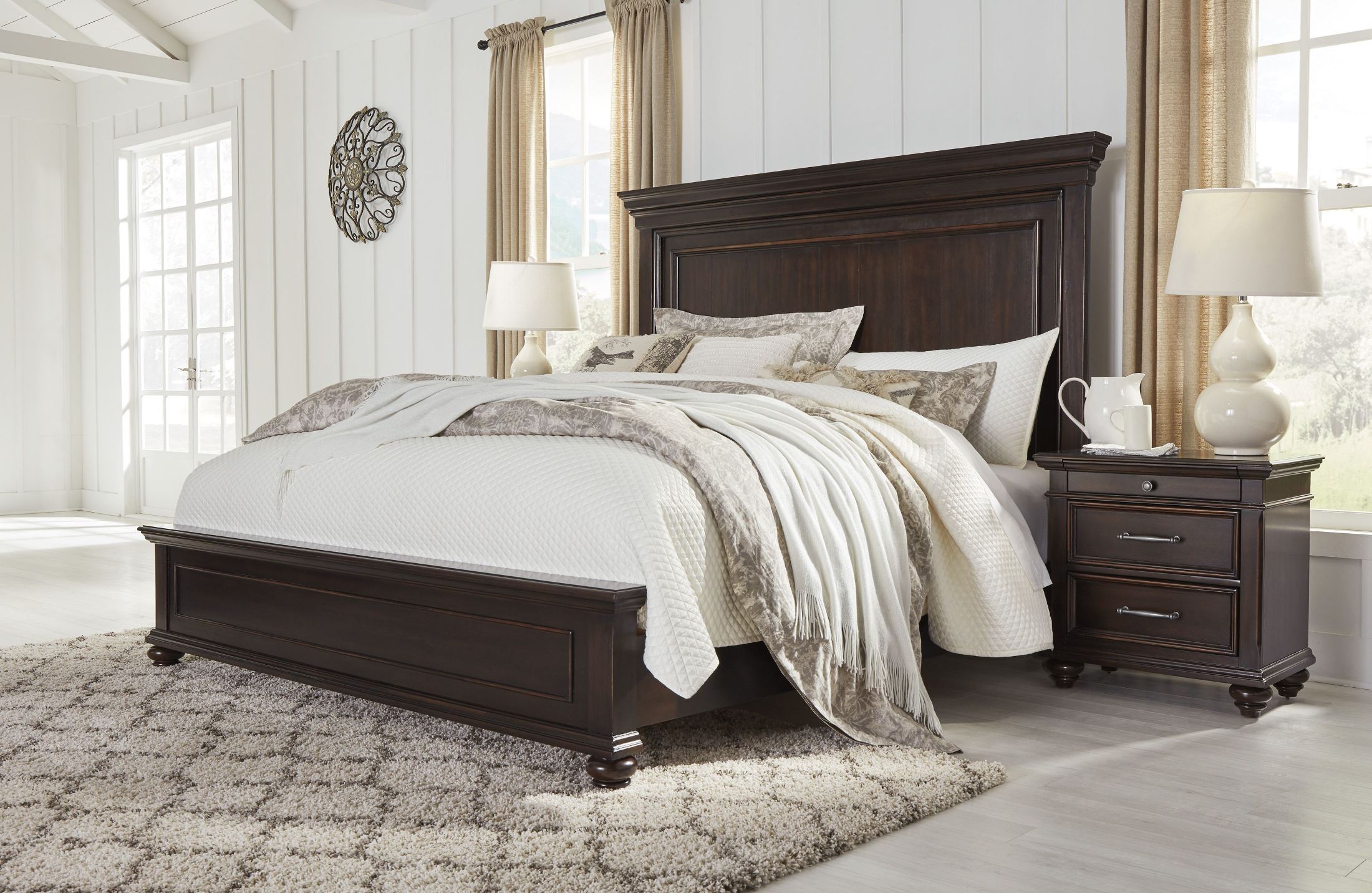 Brynhurst Dark Brown Panel Bedroom Set - 1StopBedrooms.