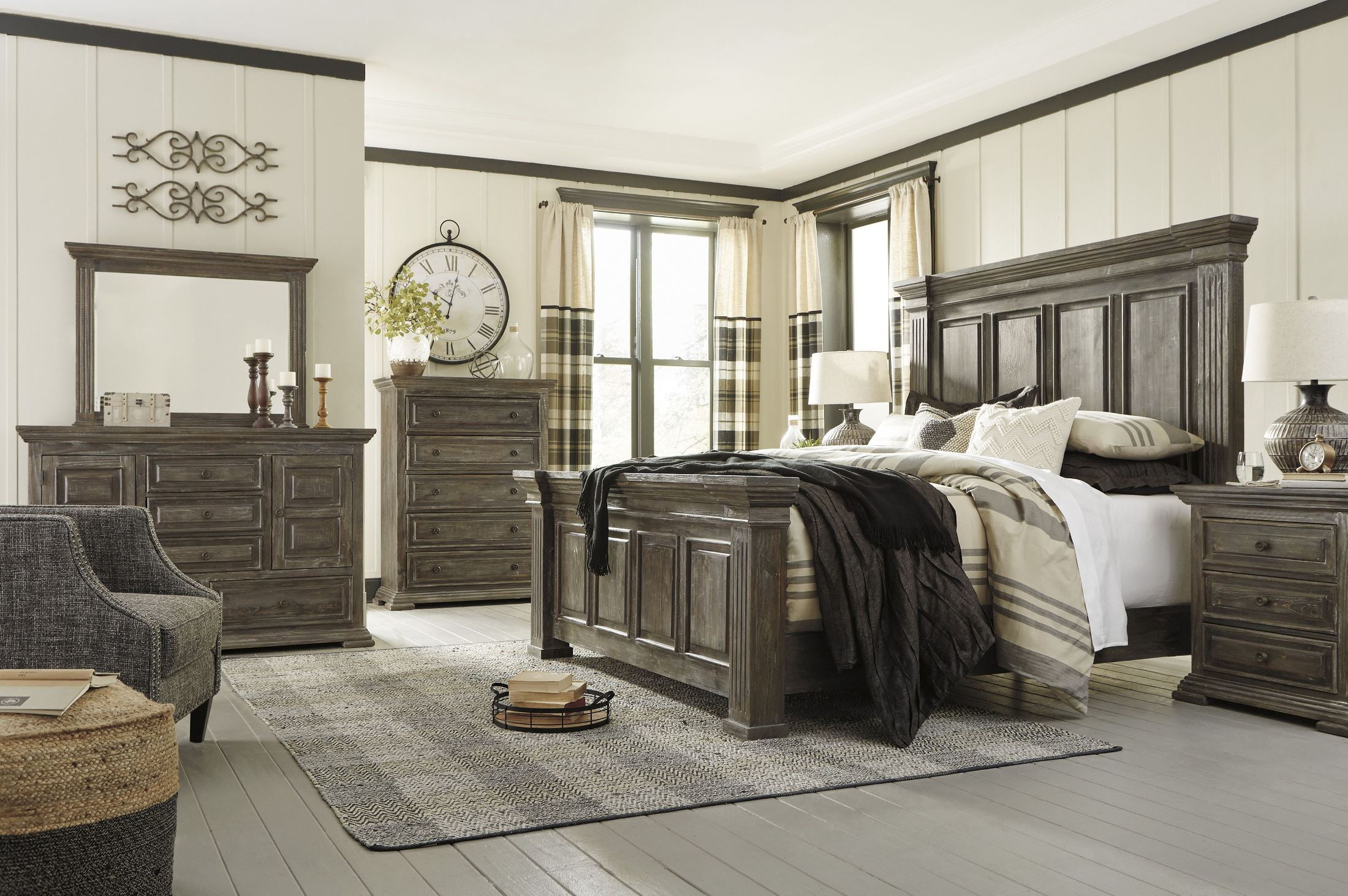 Wyndahl Brown Panel Bedroom Set - 1StopBedrooms.