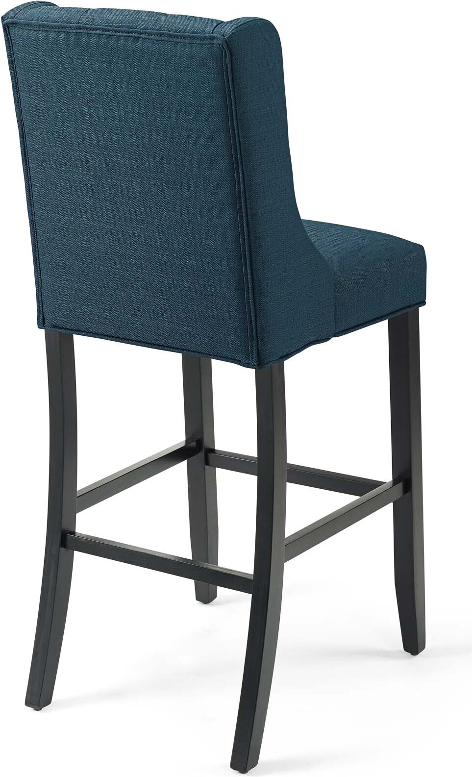 Baronet Azure Tufted Button Upholstered Fabric Bar Stool Eei 3741 Azu 1stopbedrooms Four matte black legs support the piece with the classic circle for resting feet. baronet azure tufted button upholstered fabric bar stool eei 3741 azu