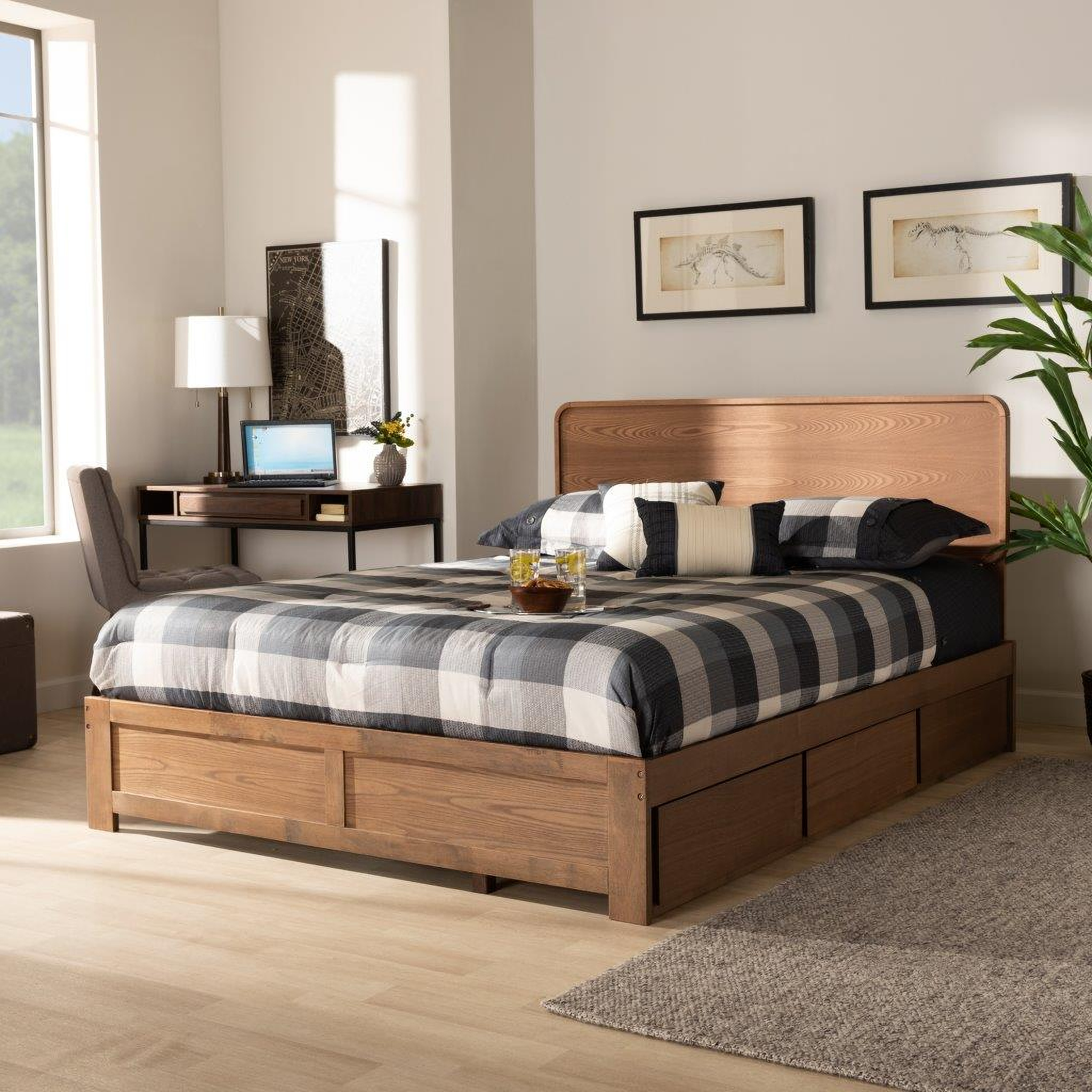 modern storage bed