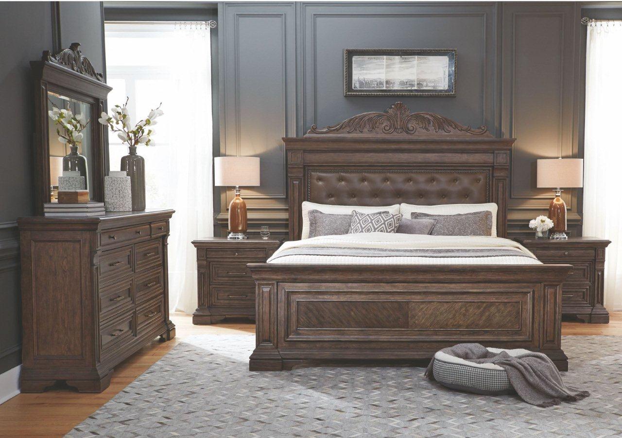 Bedford Heights Estate Brown Panel Bedroom Set 1stopbedrooms