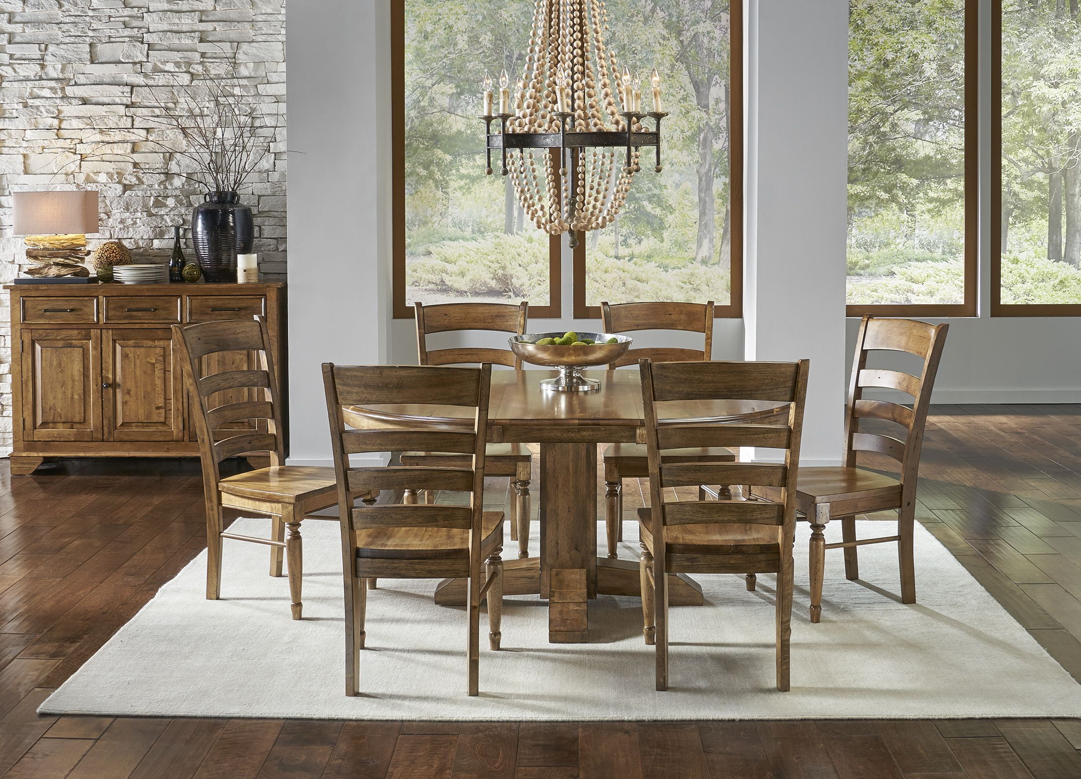 Smoky Quartz Extendable Round Pedestal Dining Table 1StopBedrooms.