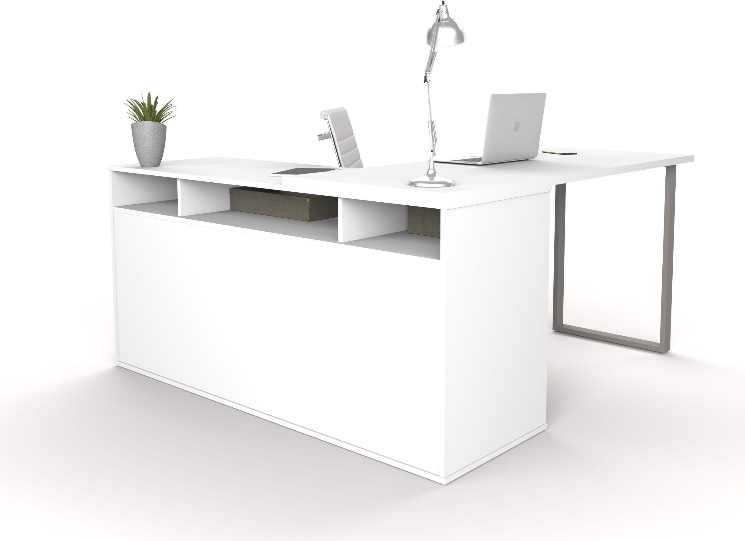 Solay White L Shaped Desk Media Gallery 2 Solay White L Shaped Desk Media Gallery 2