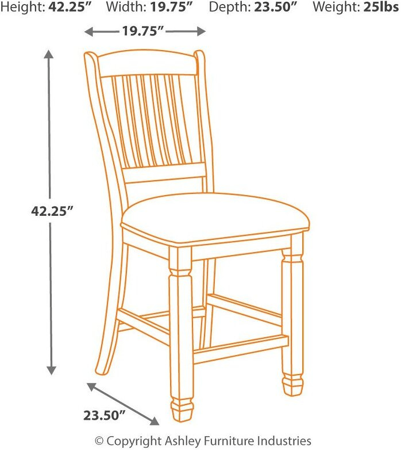 Bolanburg Two Tone Upholstered Barstool Set of 2 ...