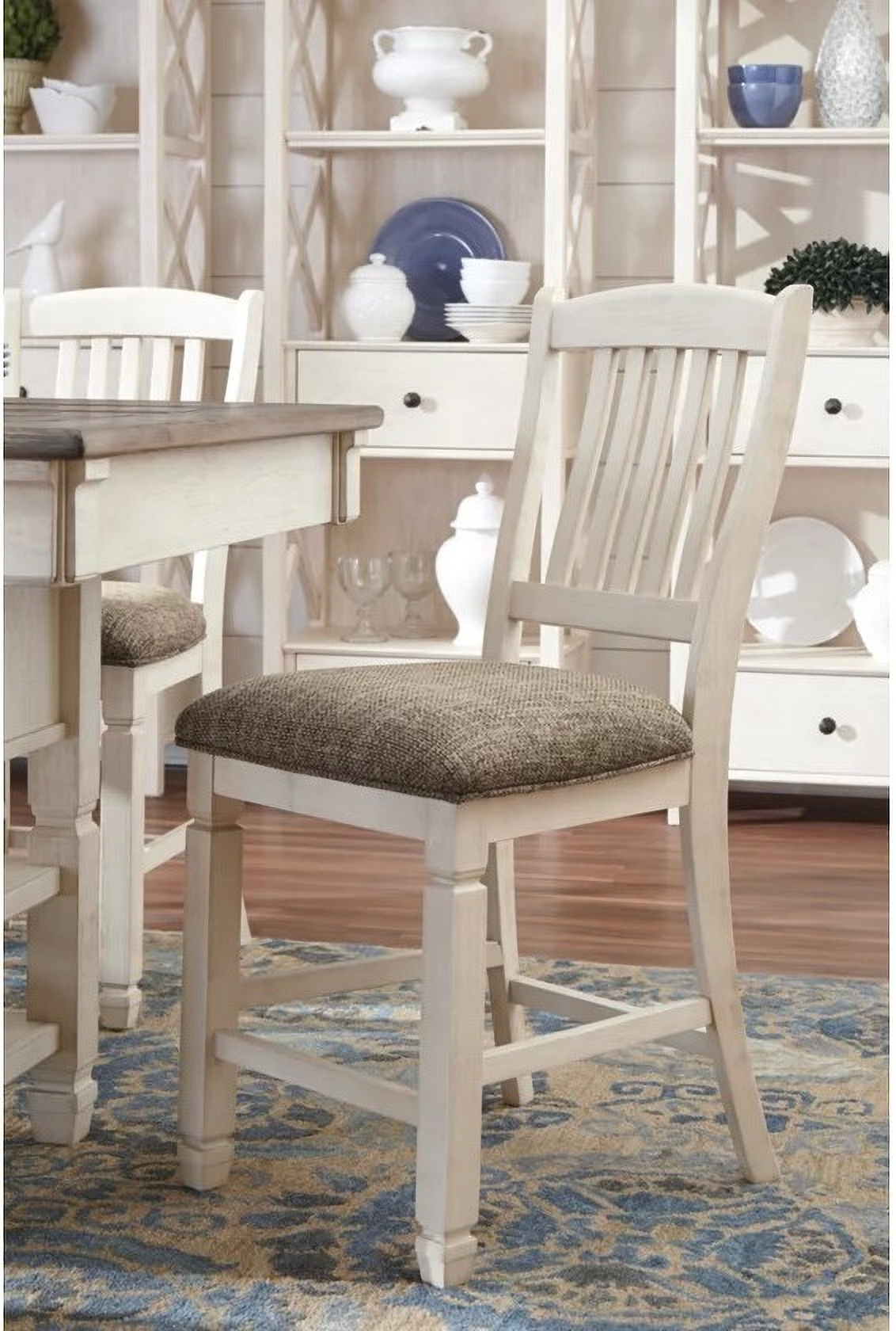 Bolanburg Two Tone Upholstered Barstool Set of 2 ...