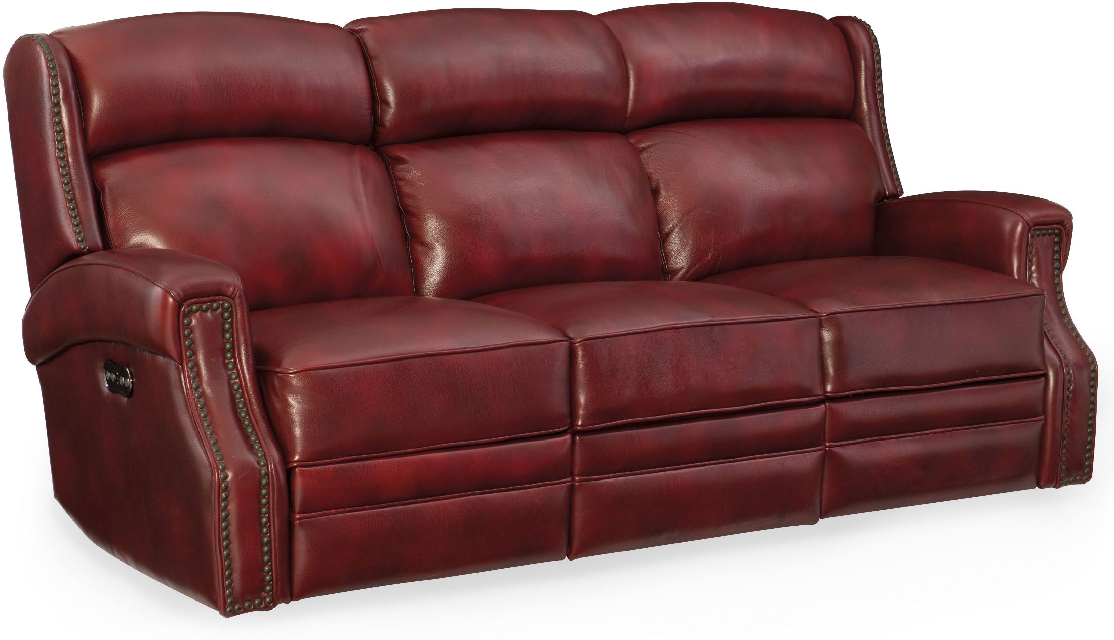 Carlisle Red Leather Power Reclining Living Room Set With Power