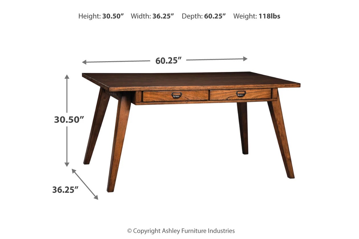 Centiar TwoTone Brown Rectangular Dining Room Table 1StopBedrooms.