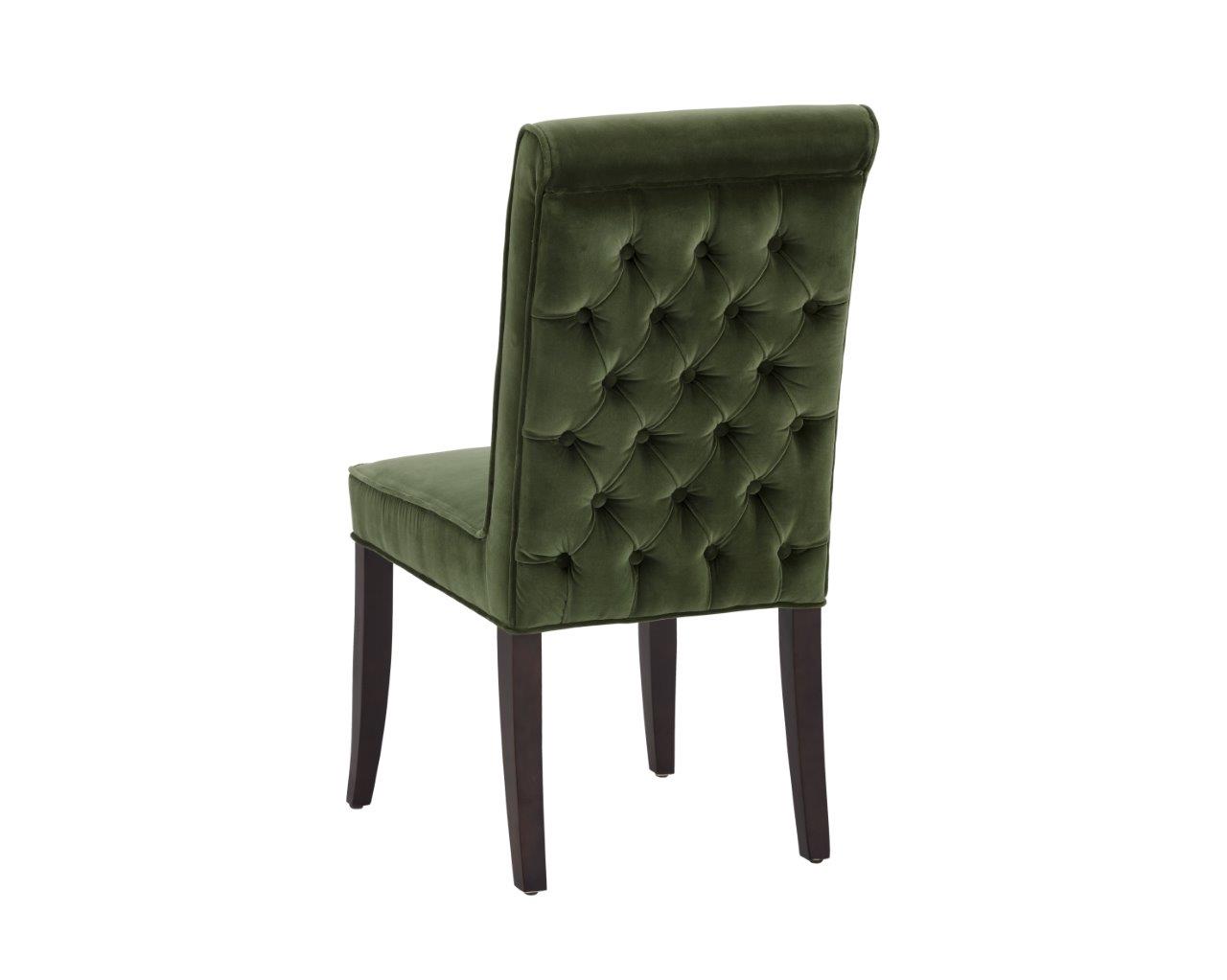 Club Collection Giotto Olive Baron Dining Chair Set Of 2 1stopbedrooms