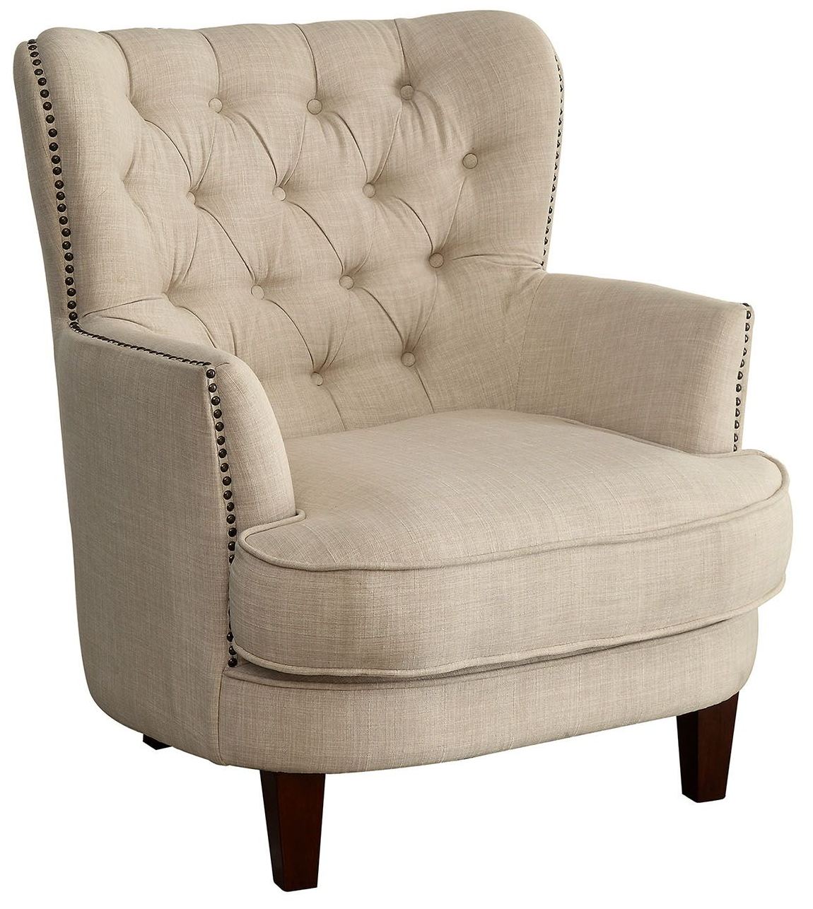 Arleen Ivory Accent Chair - 1StopBedrooms.