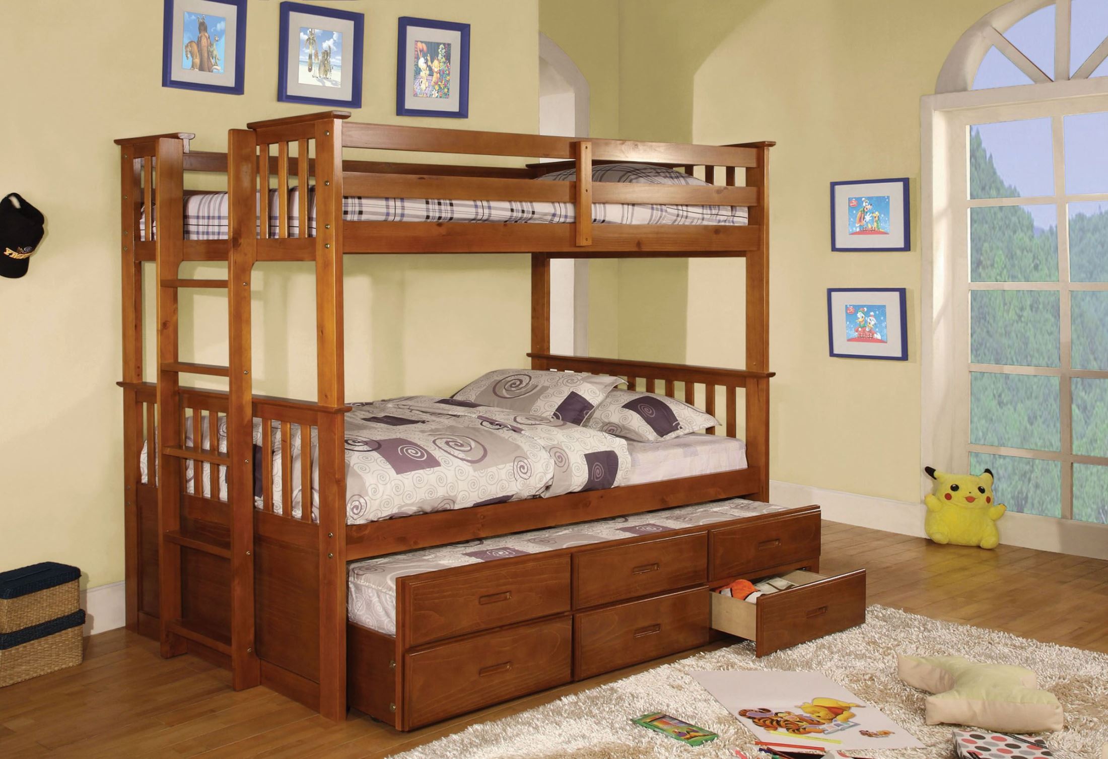 oak bunk bed
