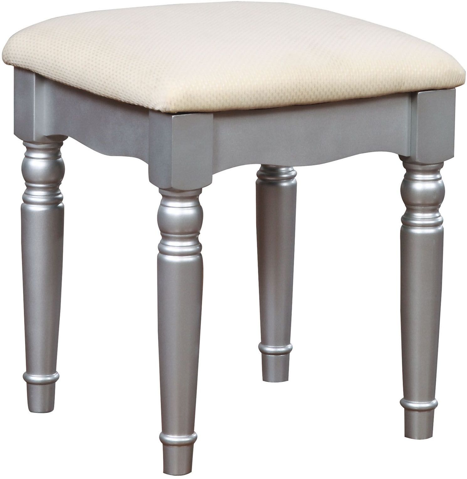 Athy Silver Vanity With Stool 1StopBedrooms.