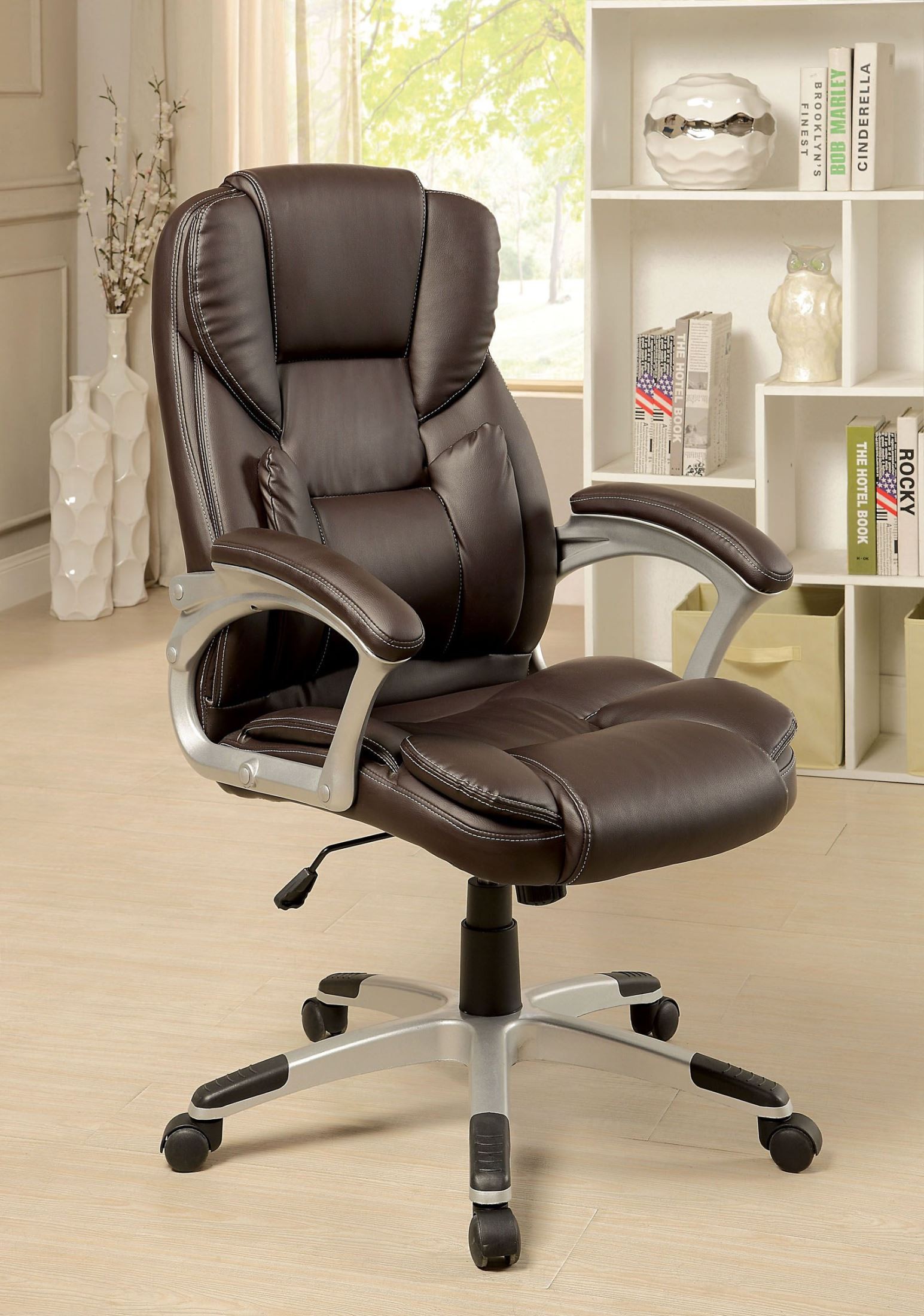 Sibley Brown Office Chair 1StopBedrooms.