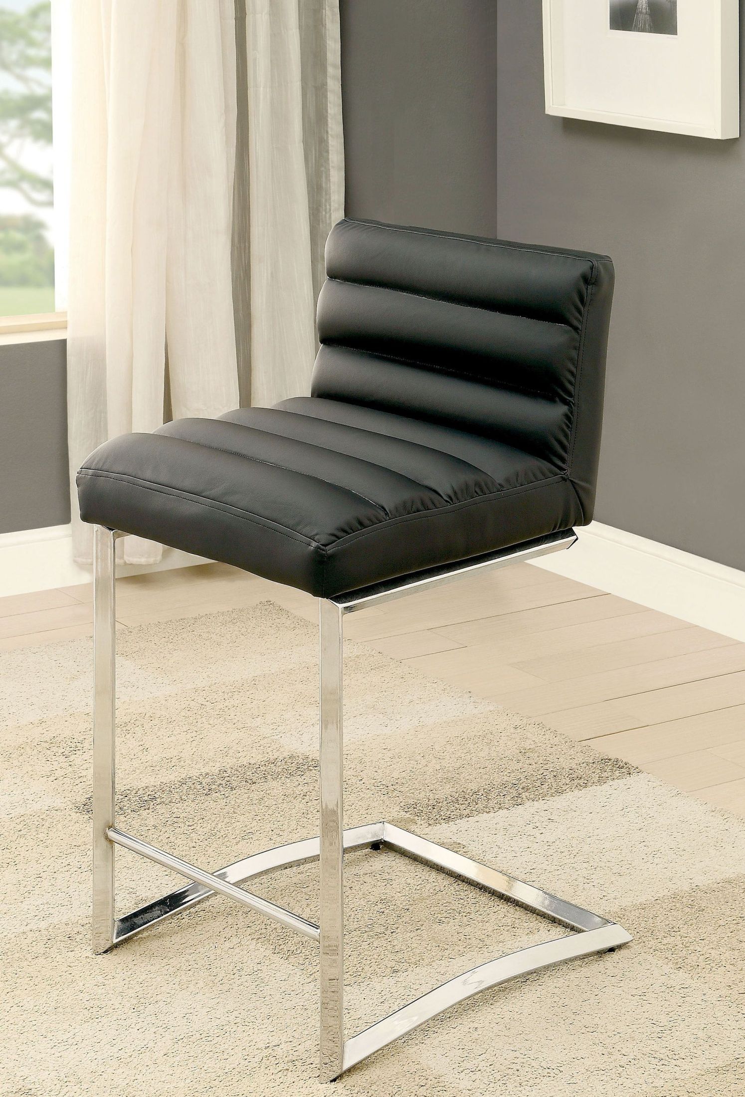 Livada II Black Counter Height Chair Set Of 2 - 1StopBedrooms. (1494 x 2200 Pixel)