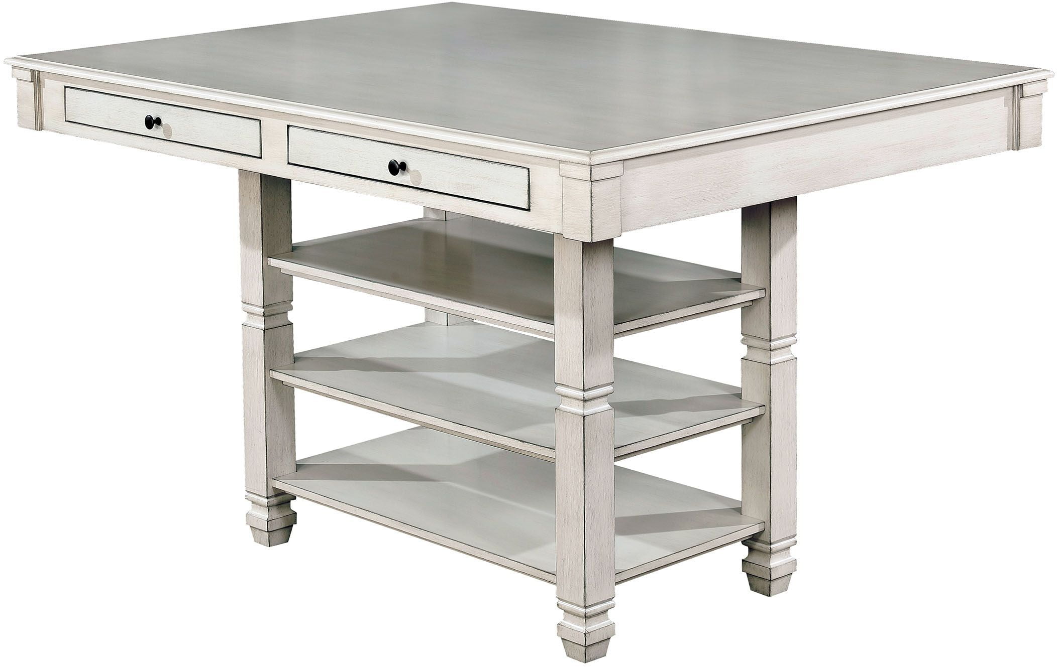 Kaliyah Antique White Counter Height Table - 1StopBedrooms. (2104 x 1329 Pixel)