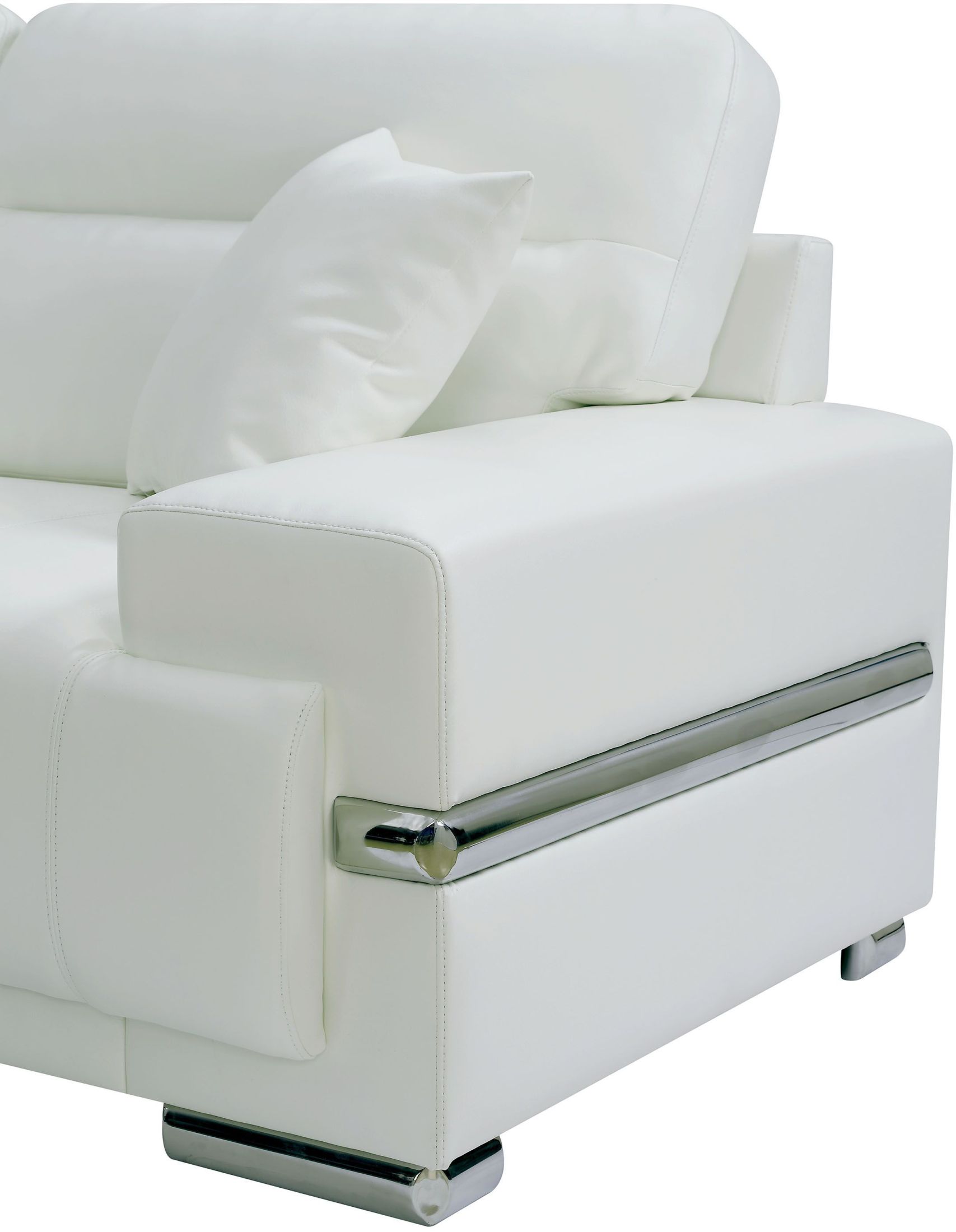 commix down filled overstuffed 4 piece sectional sofa set white on Zibak White Chair 1stopbedrooms