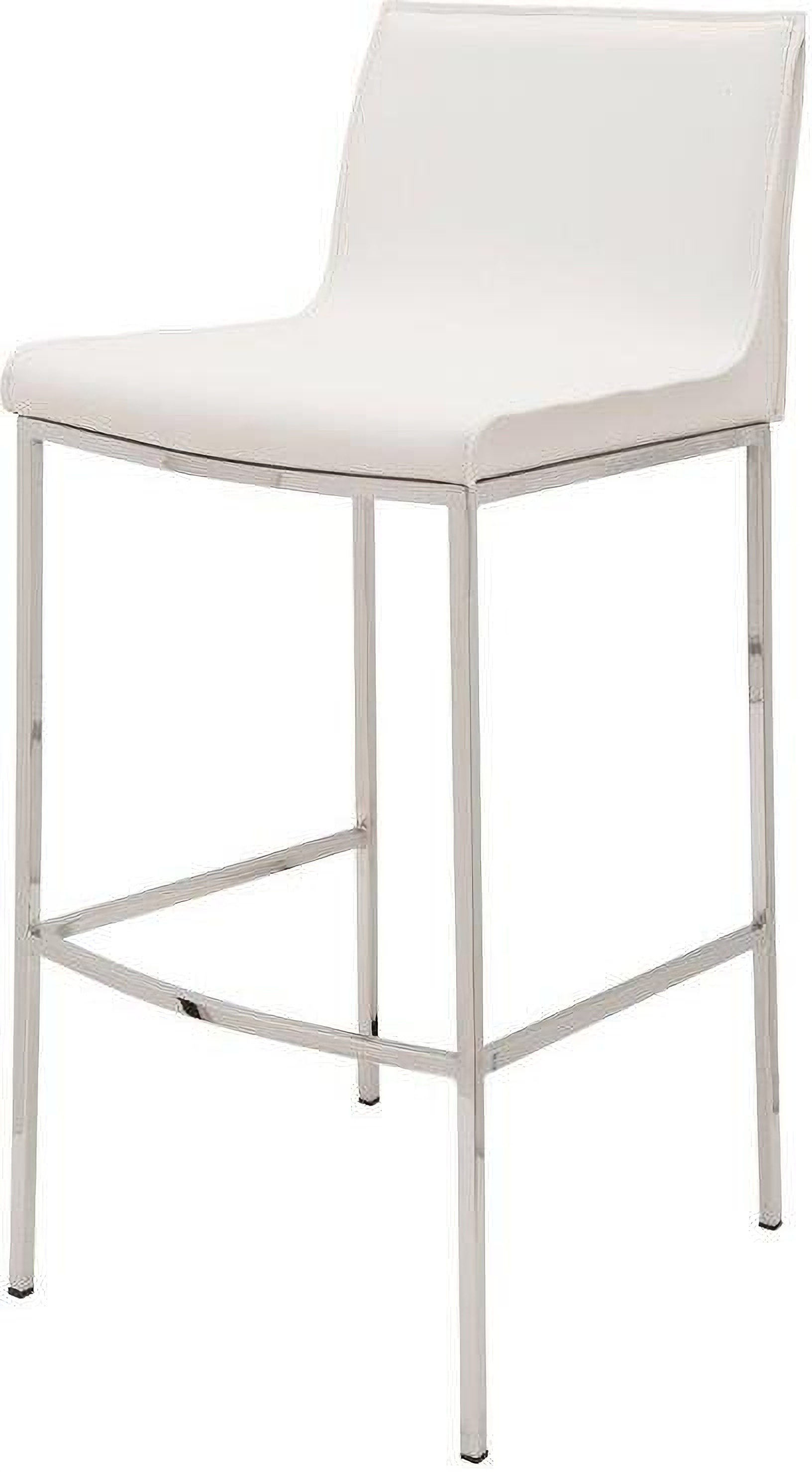 Colter White Leather Bar Stool 1stopbedrooms