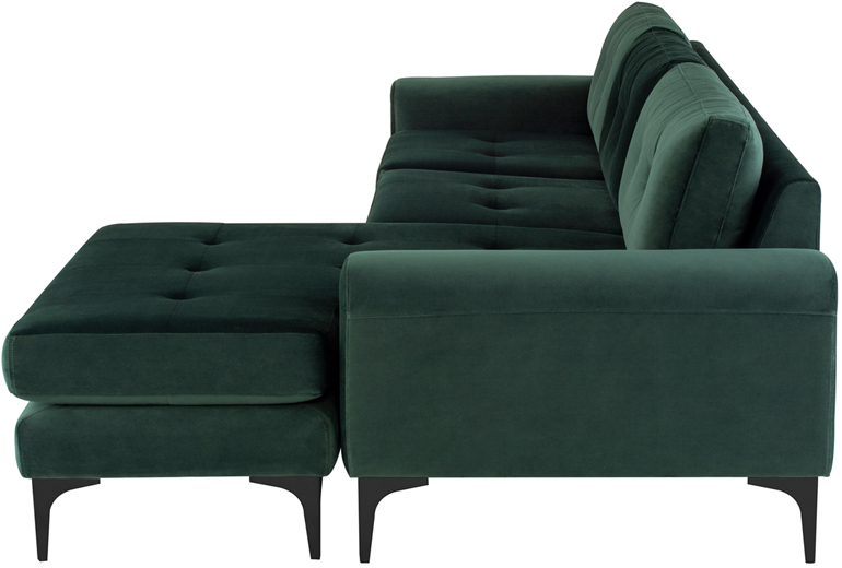emerald green sectional sofa