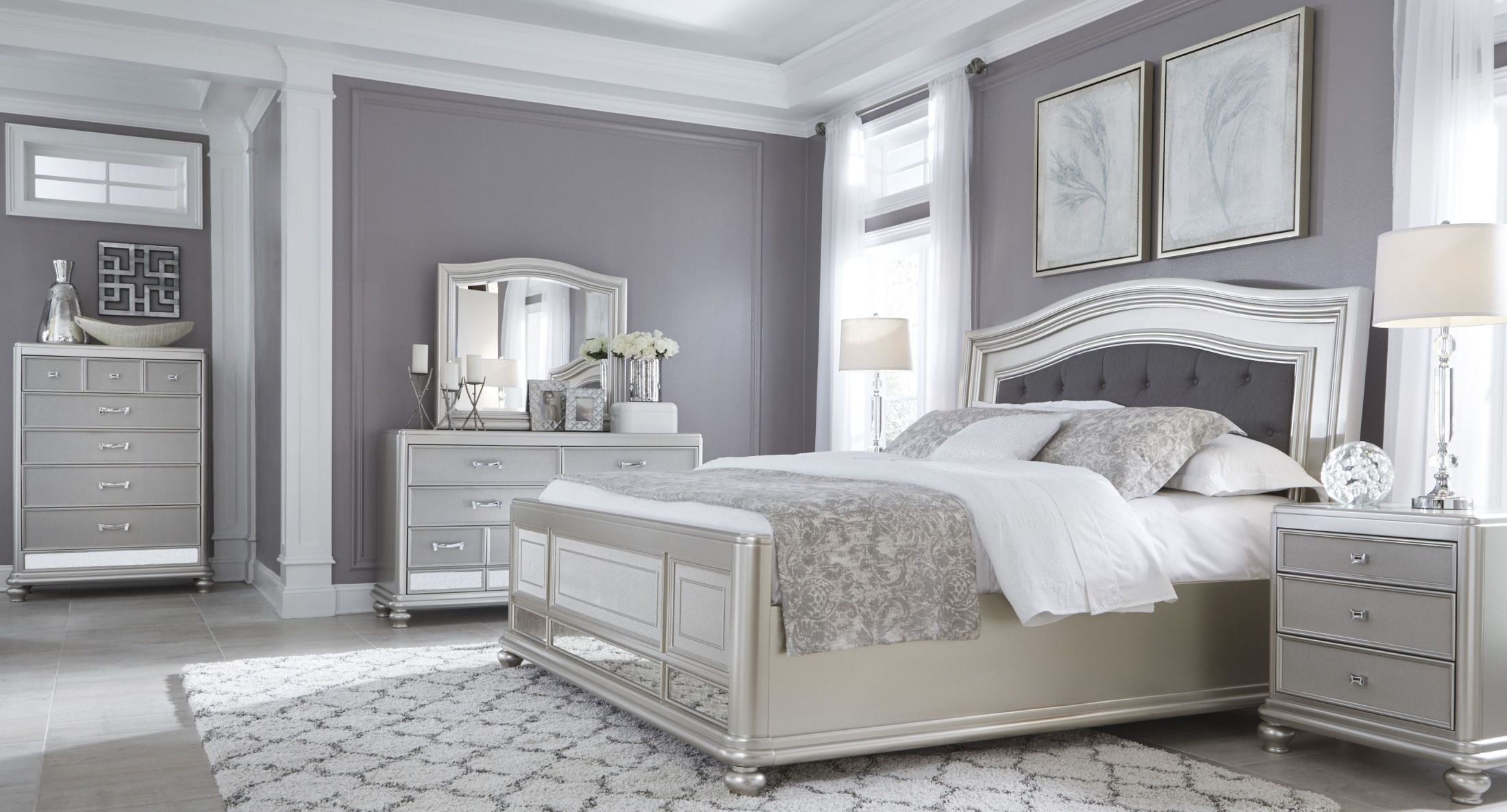 Coralayne Silver Bedroom Set 1stopbedrooms