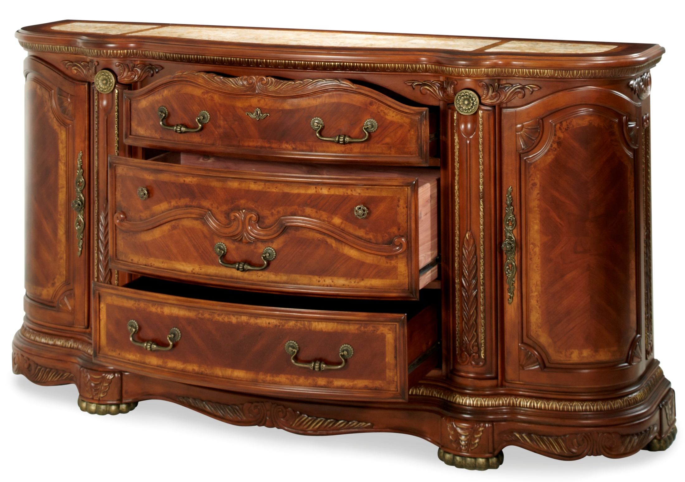 Cortina Honey Walnut Dresser