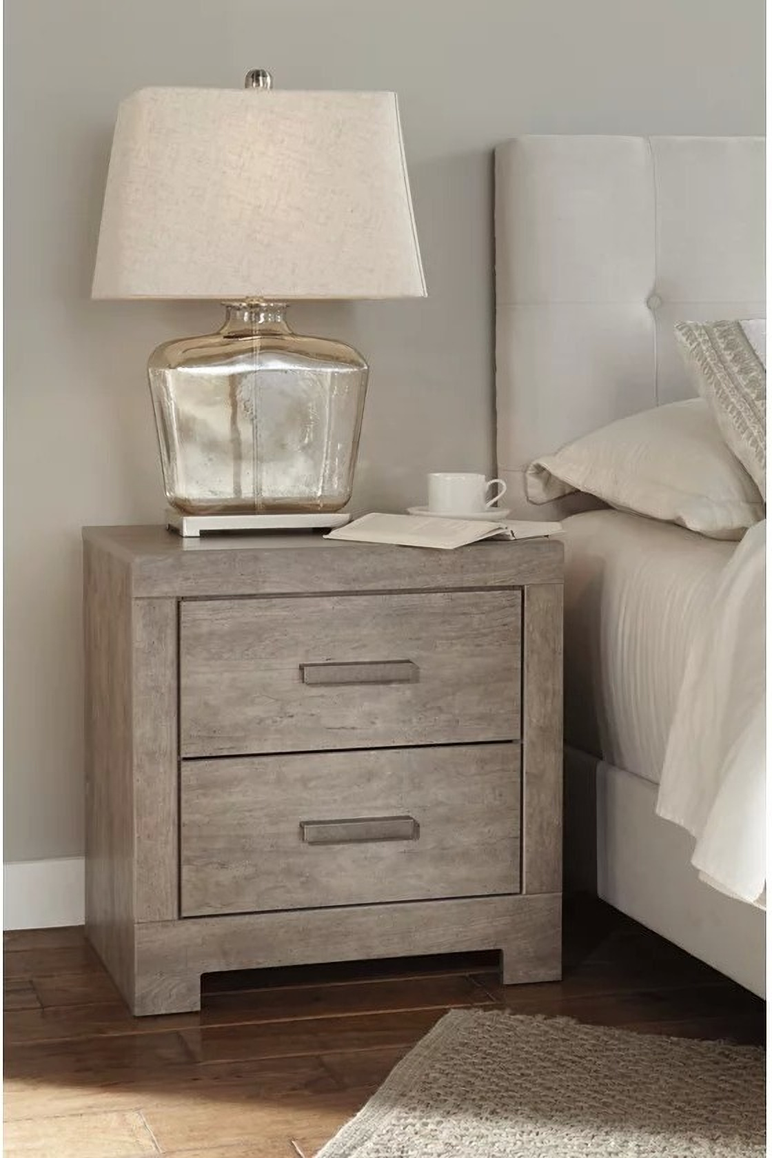 Culverbach Gray 2 Drawer Nightstand 1StopBedrooms.