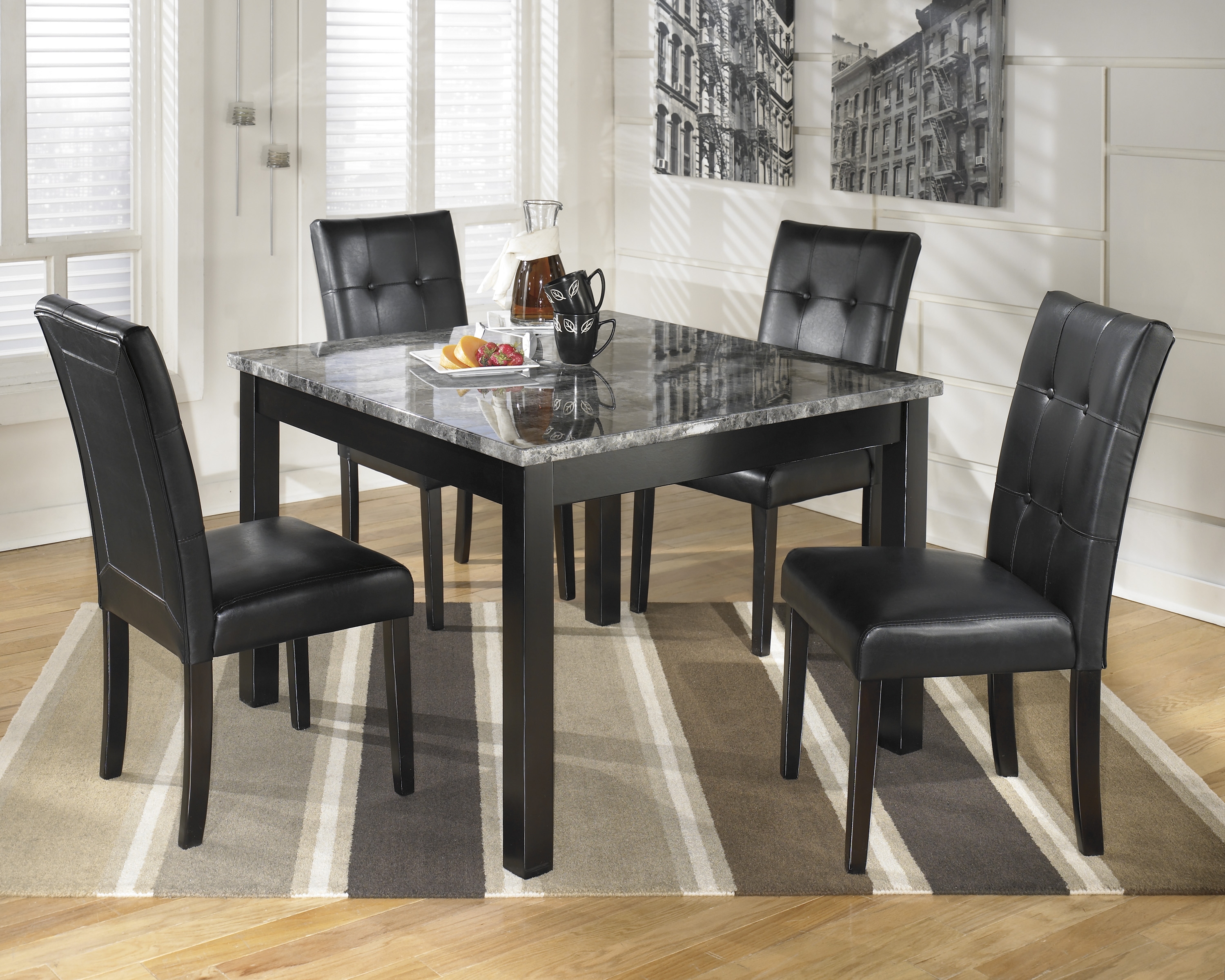 Maysville 5 Piece Square Counter Height Dining Room Set