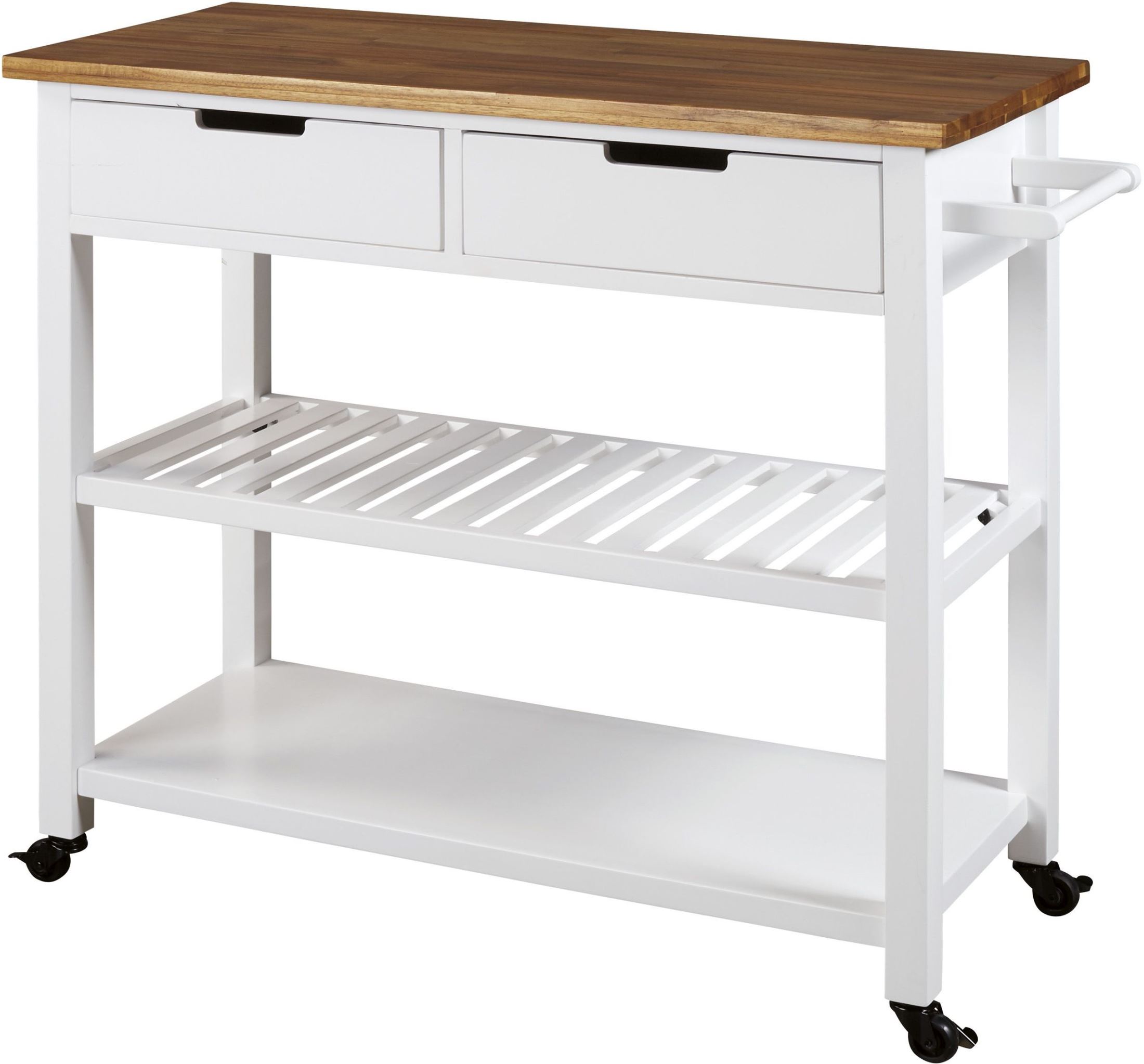 Withurst White Kitchen Cart 1StopBedrooms.