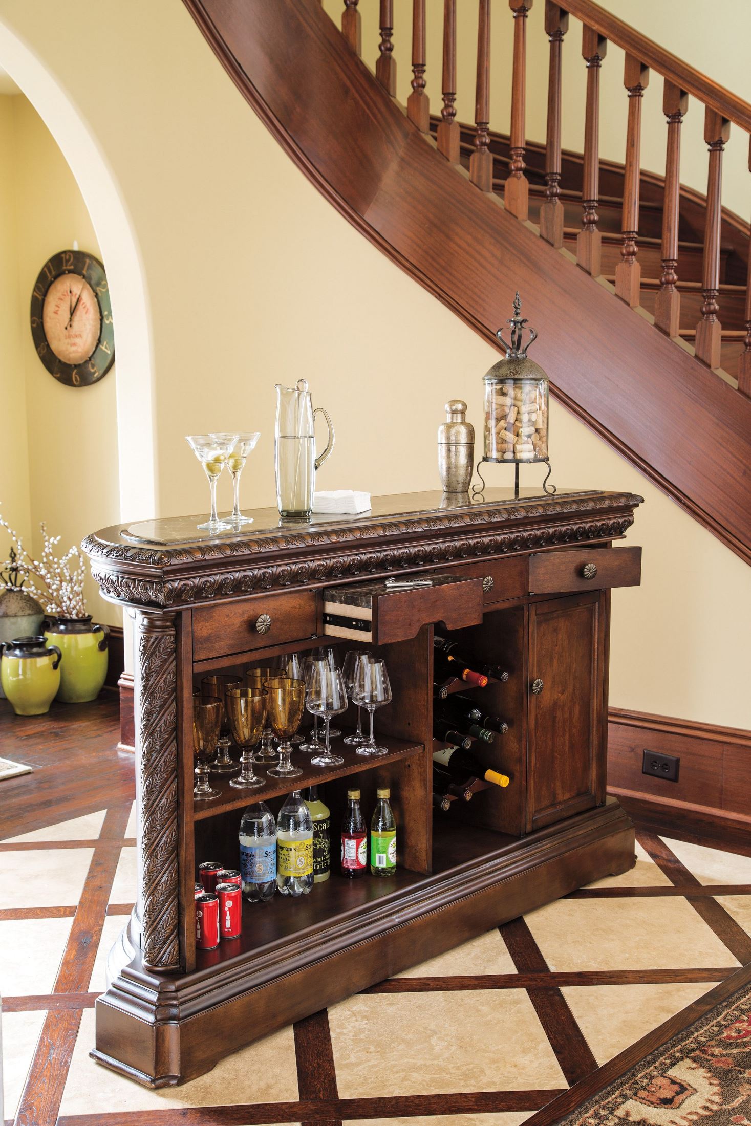 North Shore Marble Top Bar 1stopbedrooms