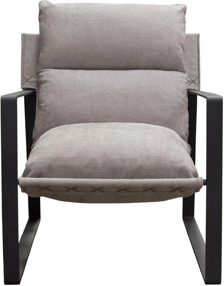 Diamond Sofa Miller Sling Accent Chair In Grey Fabric 1stopbedrooms