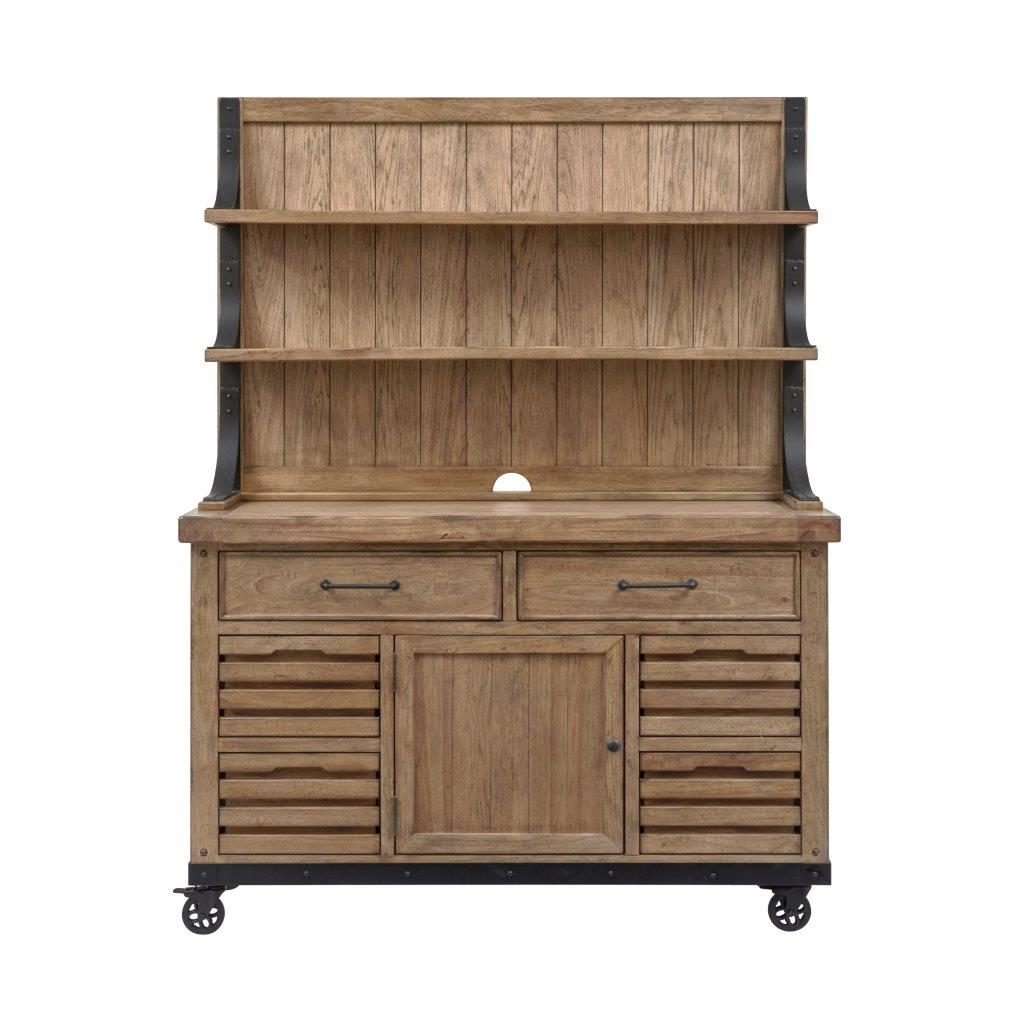 Draft House Cabinet Hutch in Blonde - 1StopBedrooms.