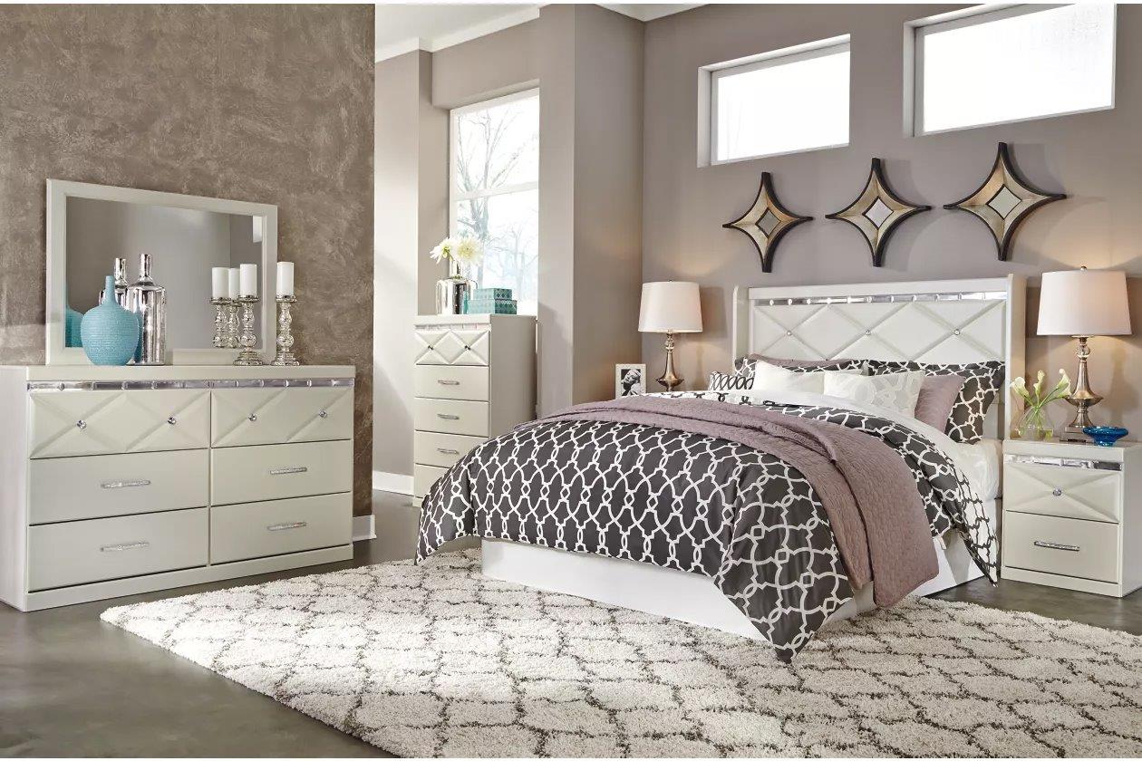 Dreamur Champagne Queen Panel Bed - 1StopBedrooms.