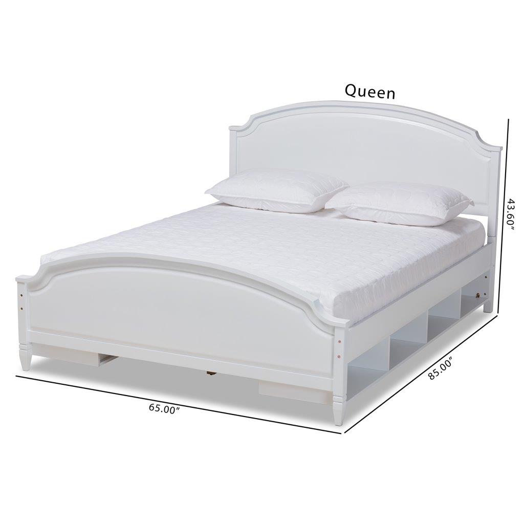 Elise Classic And Traditional Transitional White Finished Wood Full Size Storage Platform Bed 1stopbedrooms Enjoy free shipping on most stuff, even big stuff. 1stopbedrooms