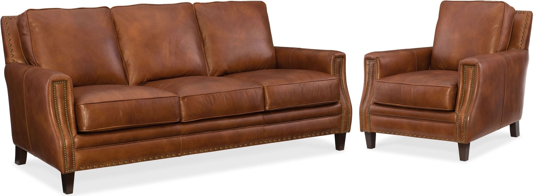 Exton Old English Saddle Leather Sofa, Seven Seas Furniture Leather