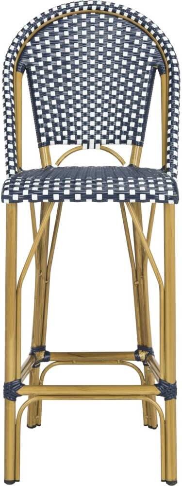 Ford Navy And White Indoor Outdoor, Baxton Studio Wellington Bar Stool