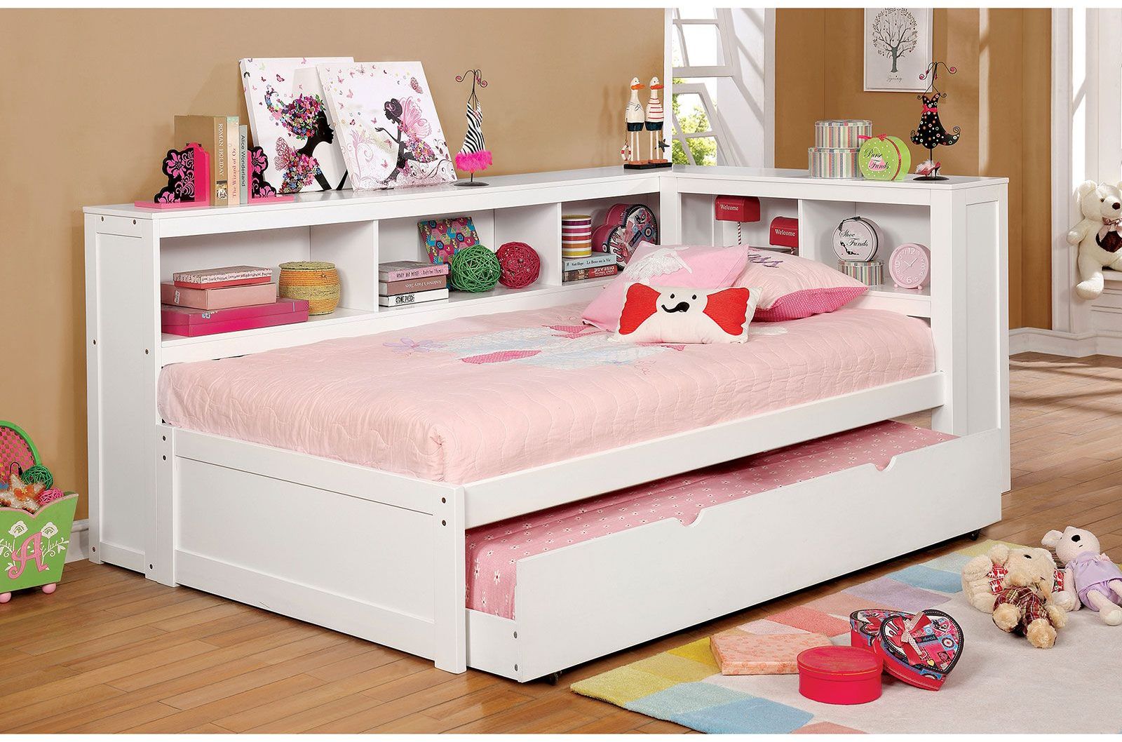 Frankie White Full Daybed With Trundle - 1StopBedrooms.