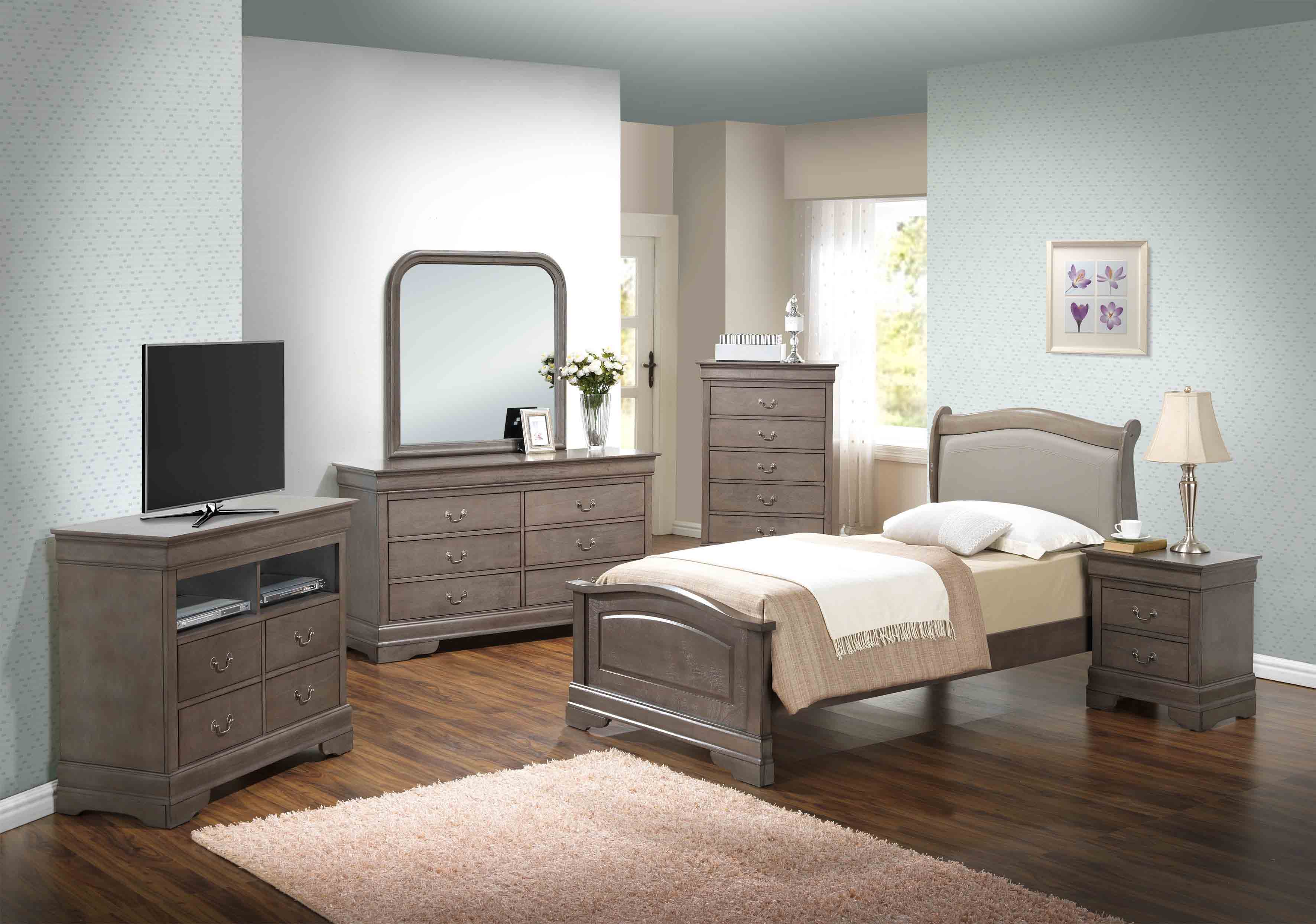 low profile bedroom furniture set