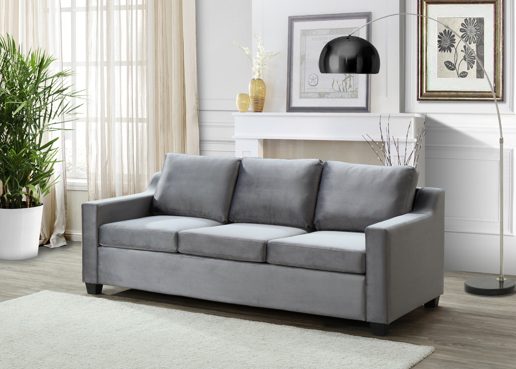 Glory Furniture Ashley G973a S Sofa Gray 1stopbedrooms