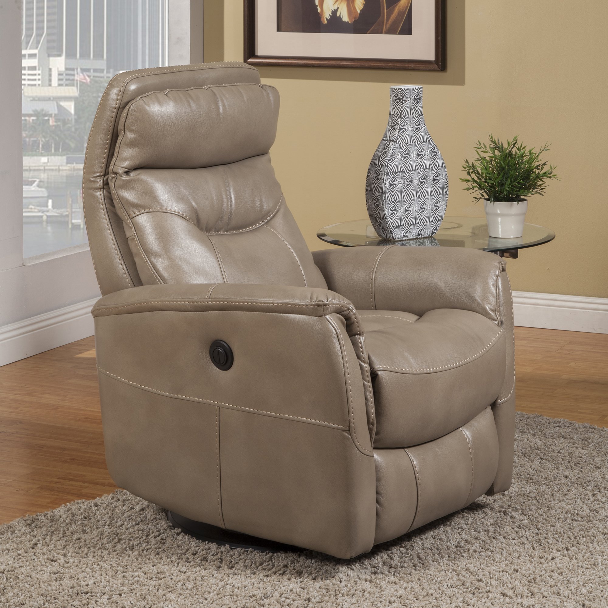 Gemini Linen Anywhere Power Recliner 1StopBedrooms.