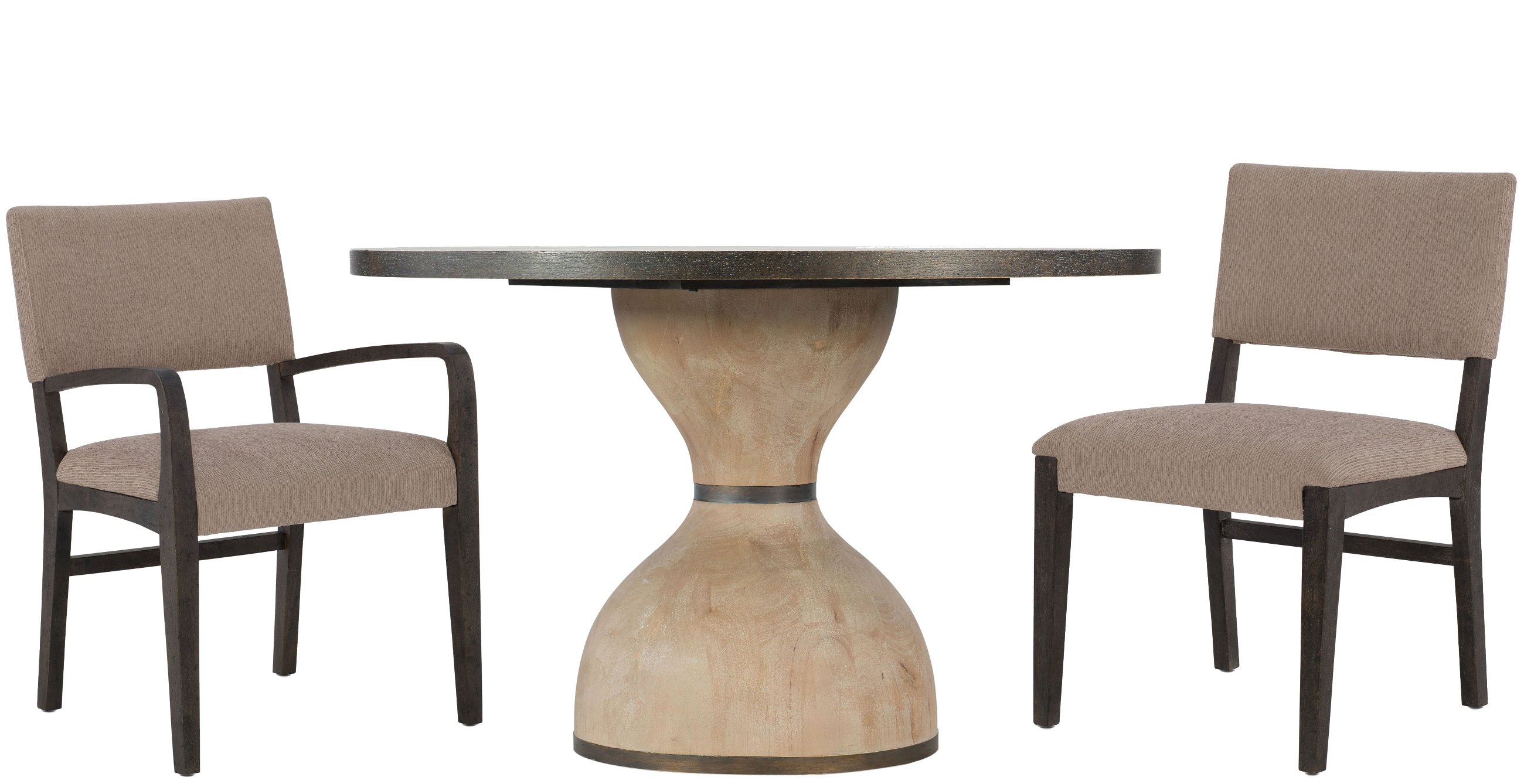 Miramar Point Reyes Dark Wood Botticelli 48 Round Dining Room Set 1stopbedrooms
