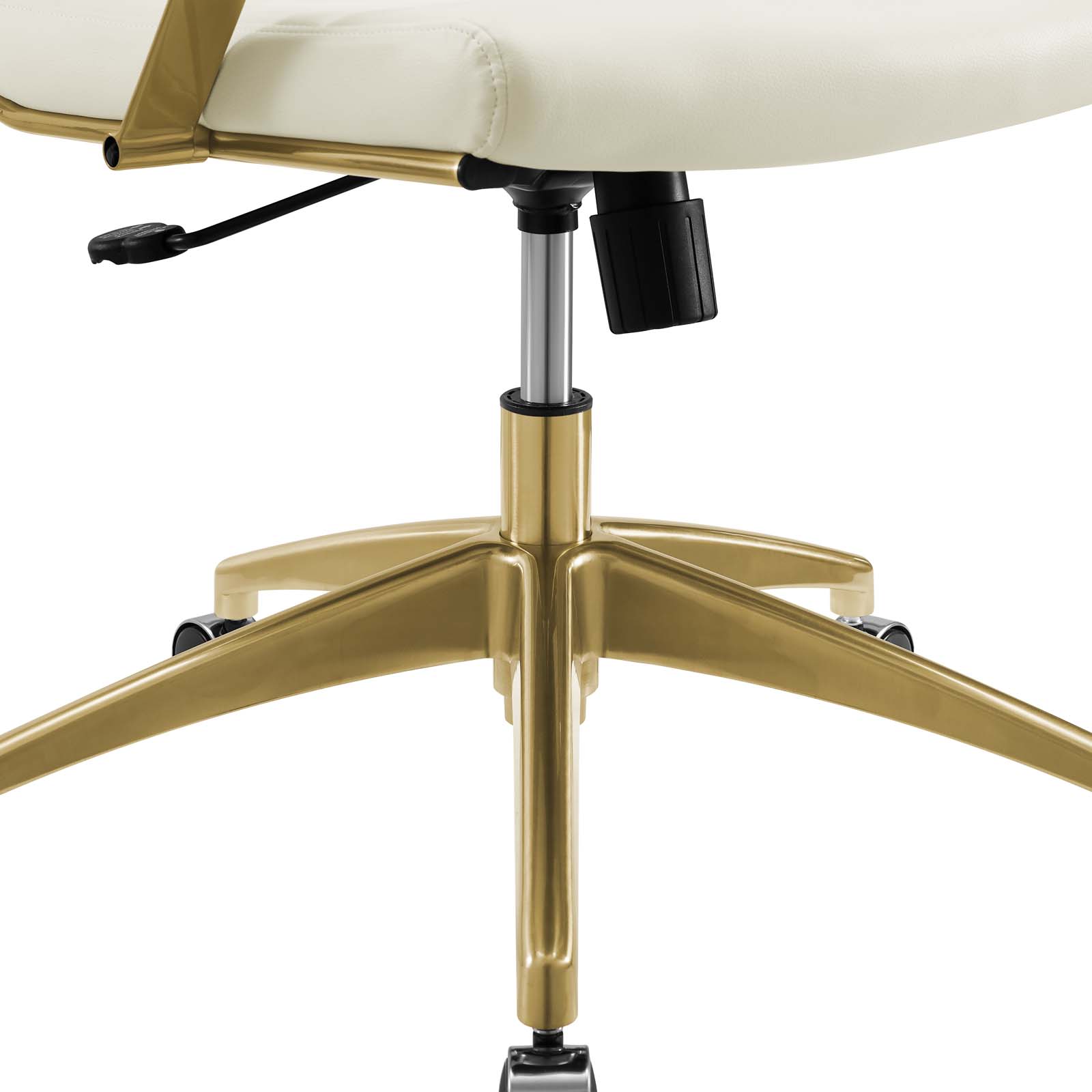 Jive Gold and White Gold Stainless Steel Midback Office Chair EEI-3418-GLD-WHI - 1StopBedrooms.